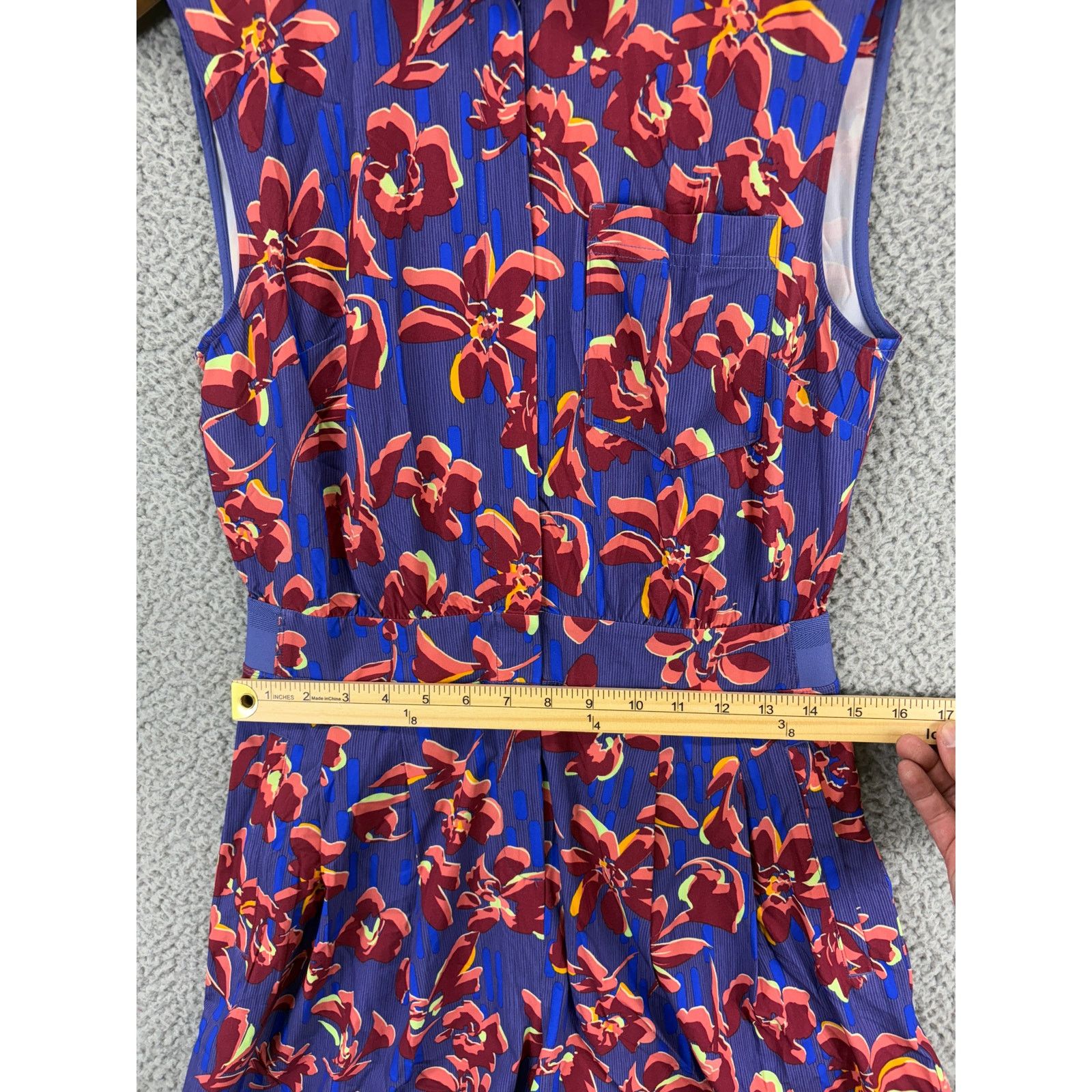 Athleta Athleta Brooklyn Romper Womens 6 Purple Floral UPF 50 Size M / US 6-8 / IT 42-44 - 2 Thumbnail