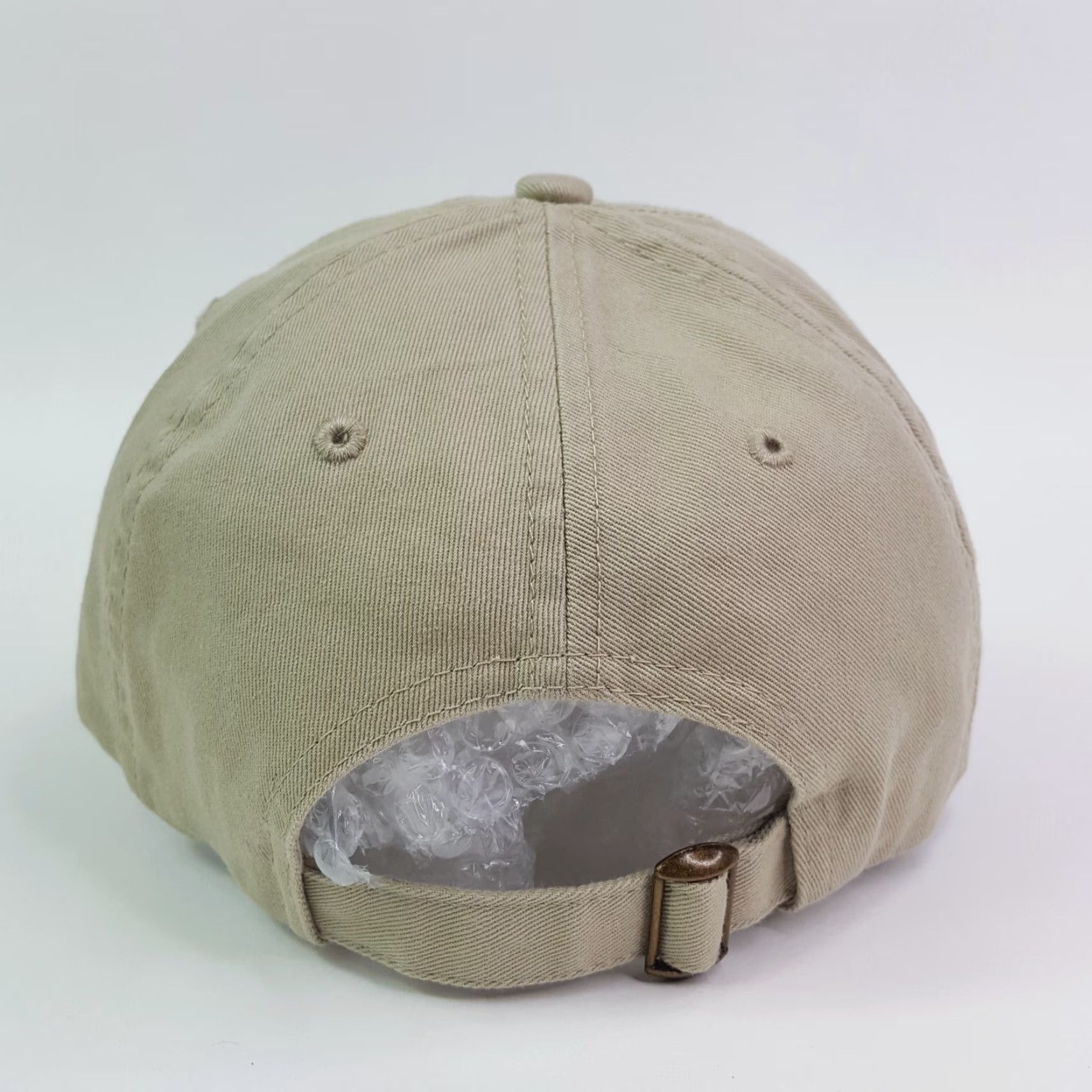 Russell Athletic VINTAGE Russell Athletic Beige Khaki Plain Adjustable Dad Hat Baseball Cap Sports Size ONE SIZE - 5 Thumbnail