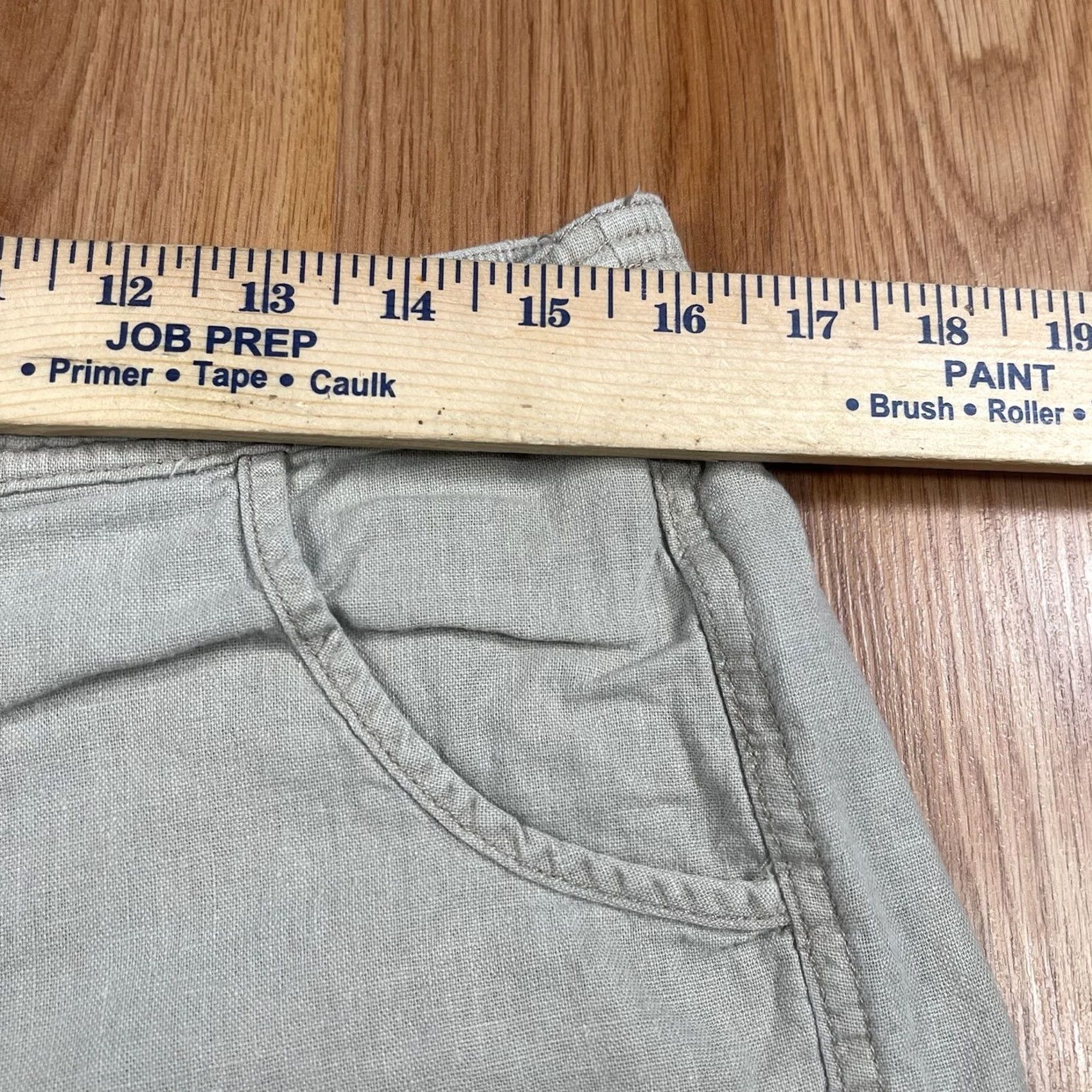Vintage Per Se Linen Blend Drawstring Wide Leg Casual Pants Womens Size 8 Beige Size 30" / US 8 / IT 44 - 5 Thumbnail