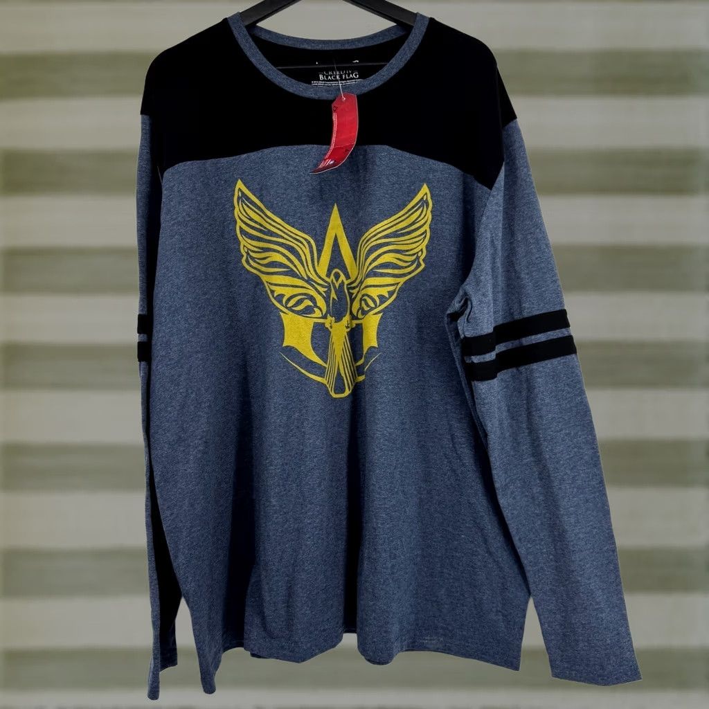 Vintage Assassin's Creed IV: Black Flag Long Sleeve T-Shirt Mens 3XL Graphic Tee NWT Blue Crew Neck Graphic Print Vintage NoNWT Size US XXL / EU 58 / 5 - 1 Thumbnail