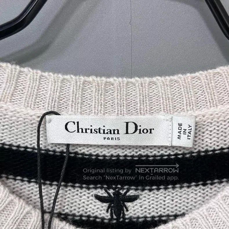 Dior Dior Striped embroidered little dinosaur sweater Size XS / US 0-2 / IT 36-38 - 4 Thumbnail