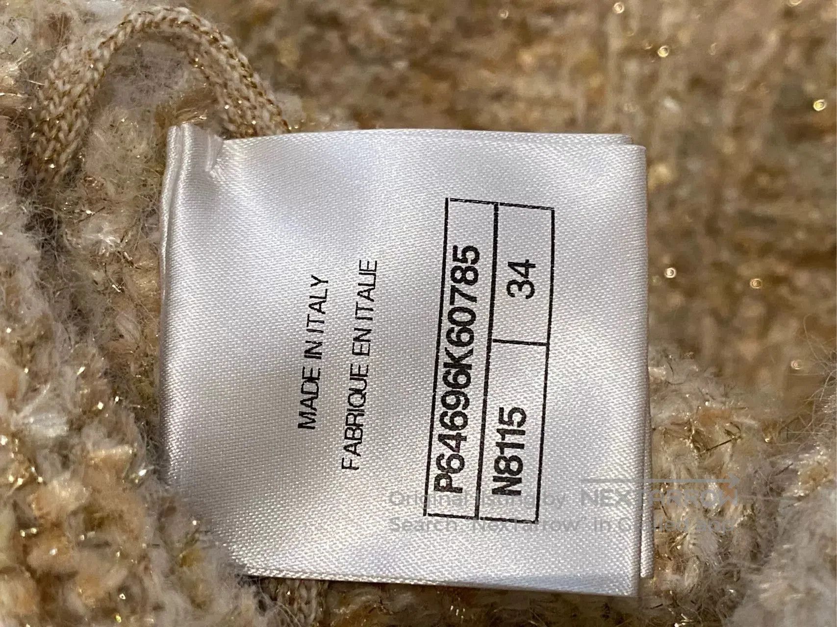 Chanel Chanel 20A Gold Knit Coat with Belt. Size US XS / EU 42 / 0 - 5 Thumbnail