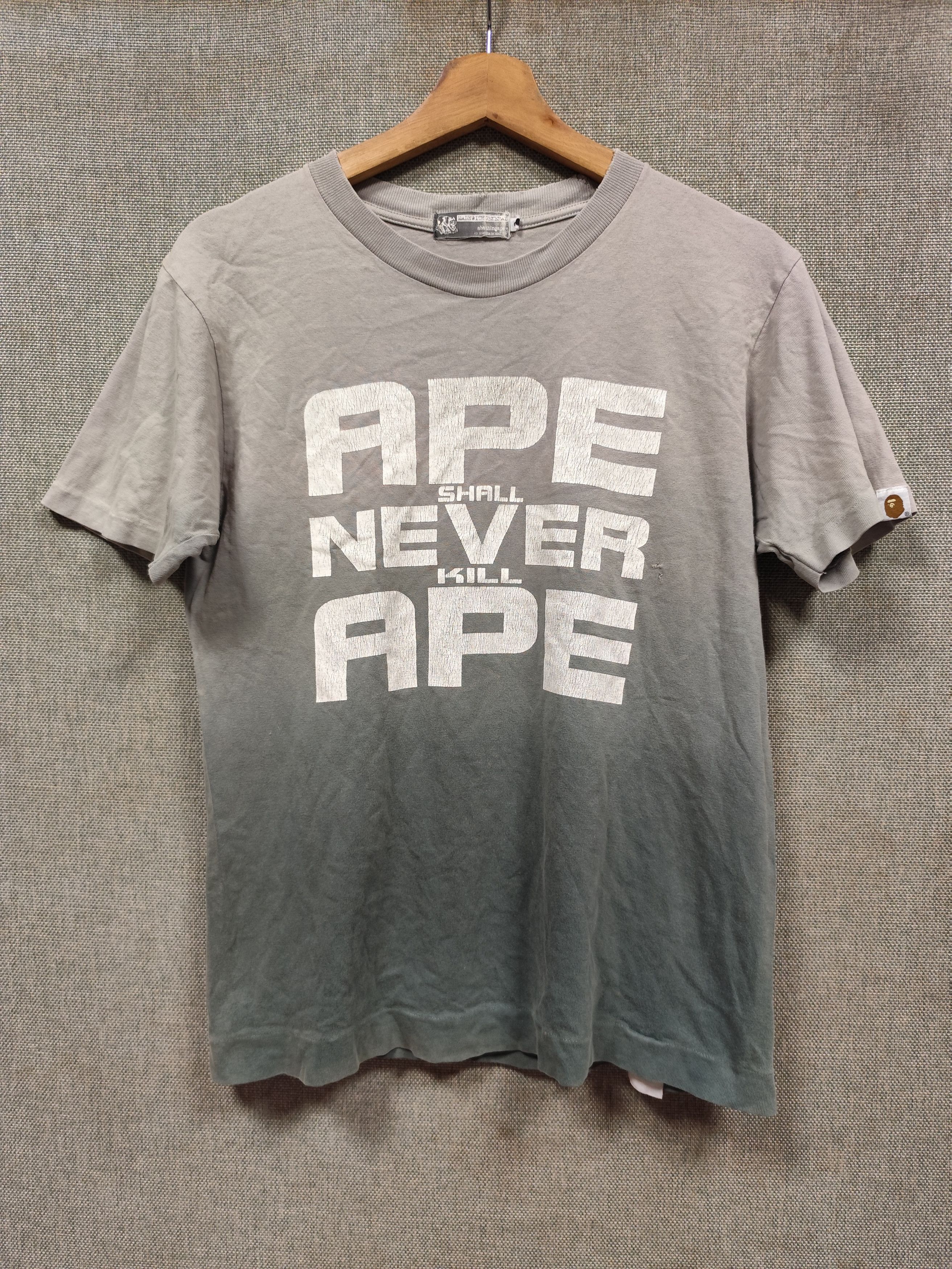 Bape Vintage T Shirt Ape Shall Never Kill Ape Size US S / EU 44-46 / 1 - 1 Thumbnail