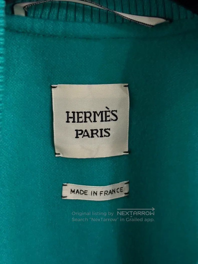 Hermes Hermes Thai Blue Cashmere Pilot Jacket Size S / US 4 / IT 40 - 2 Thumbnail