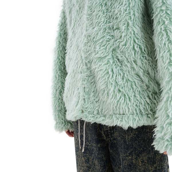 Marni o1w1db11125 Shaggy Jacket in Light Blue Size US L / EU 52-54 / 3 - 4 Thumbnail