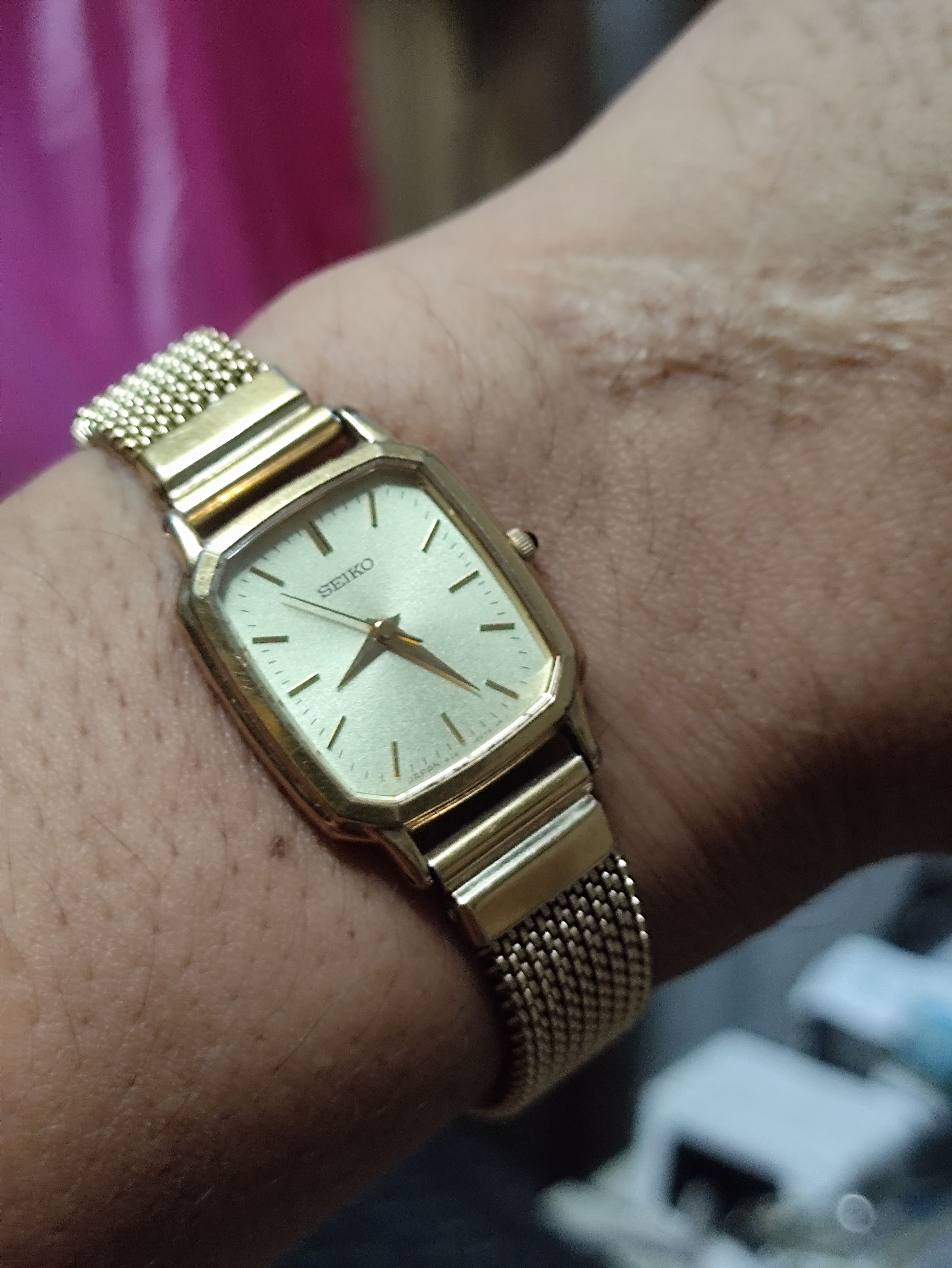 Japanese Brand Vintage Seiko TANKER Ladies Luxury Watch Made in Japan Size ONE SIZE - 4 Thumbnail