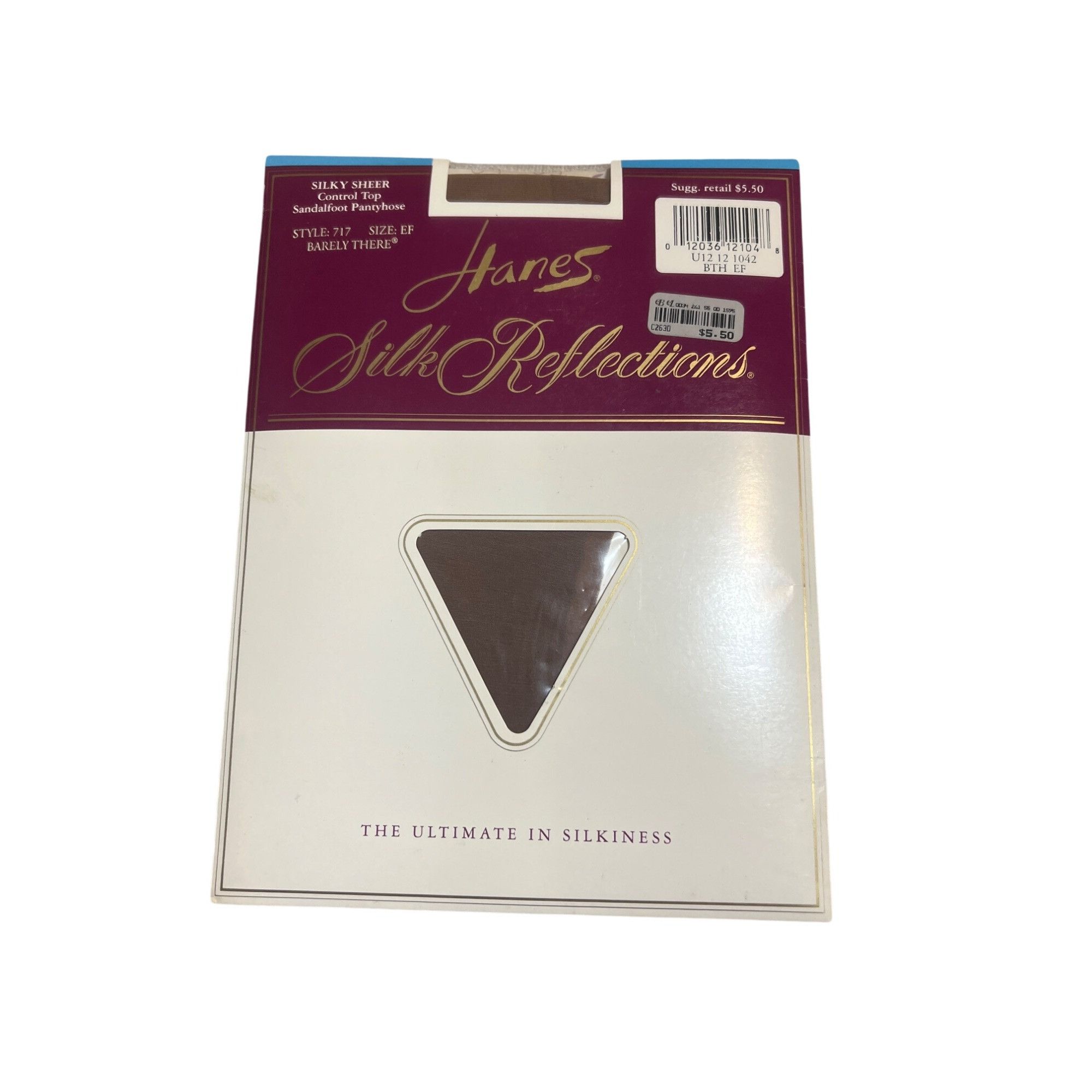 Hanes Vtg Hanes Silk Reflections Control Top Pantyhose 717 Sz EF B Size ONE SIZE - 1 Thumbnail