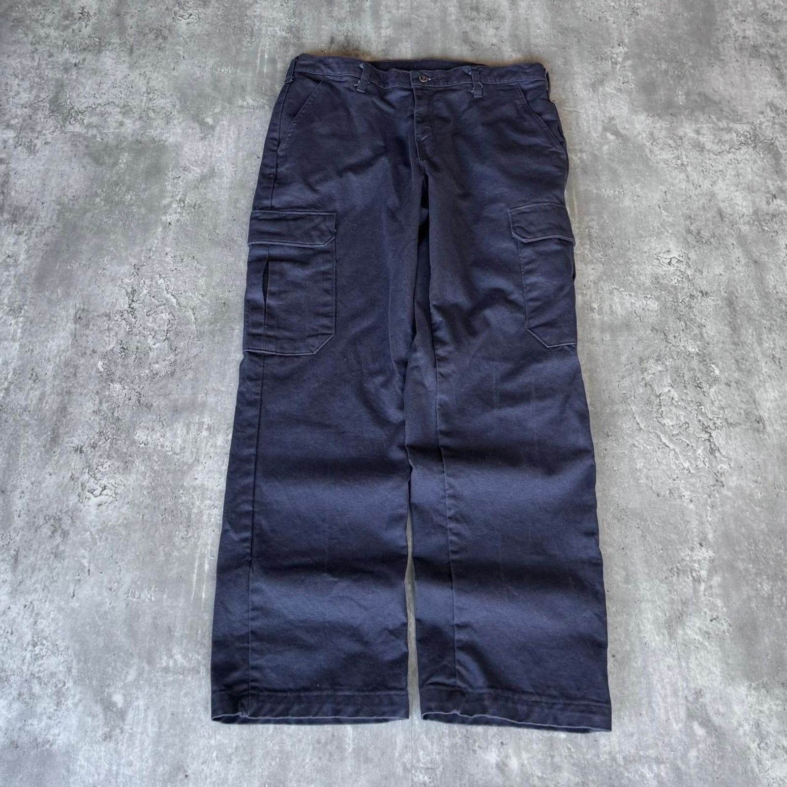 Bulwark × Carhartt Bulwark Carhartt Style Navy Blue Technical Cargo Pants Size US 34 / EU 50 - 1 Thumbnail
