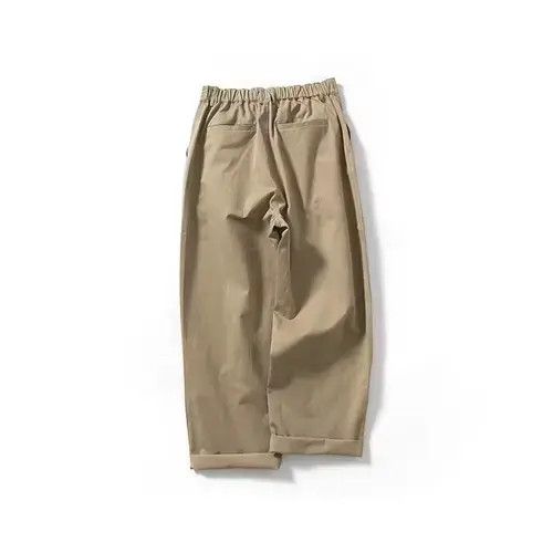 Japanese Brand 20AW Indigo Union Japan Khaki Minimal Straight Leg Pants Size US 32 / EU 48 - 3 Thumbnail