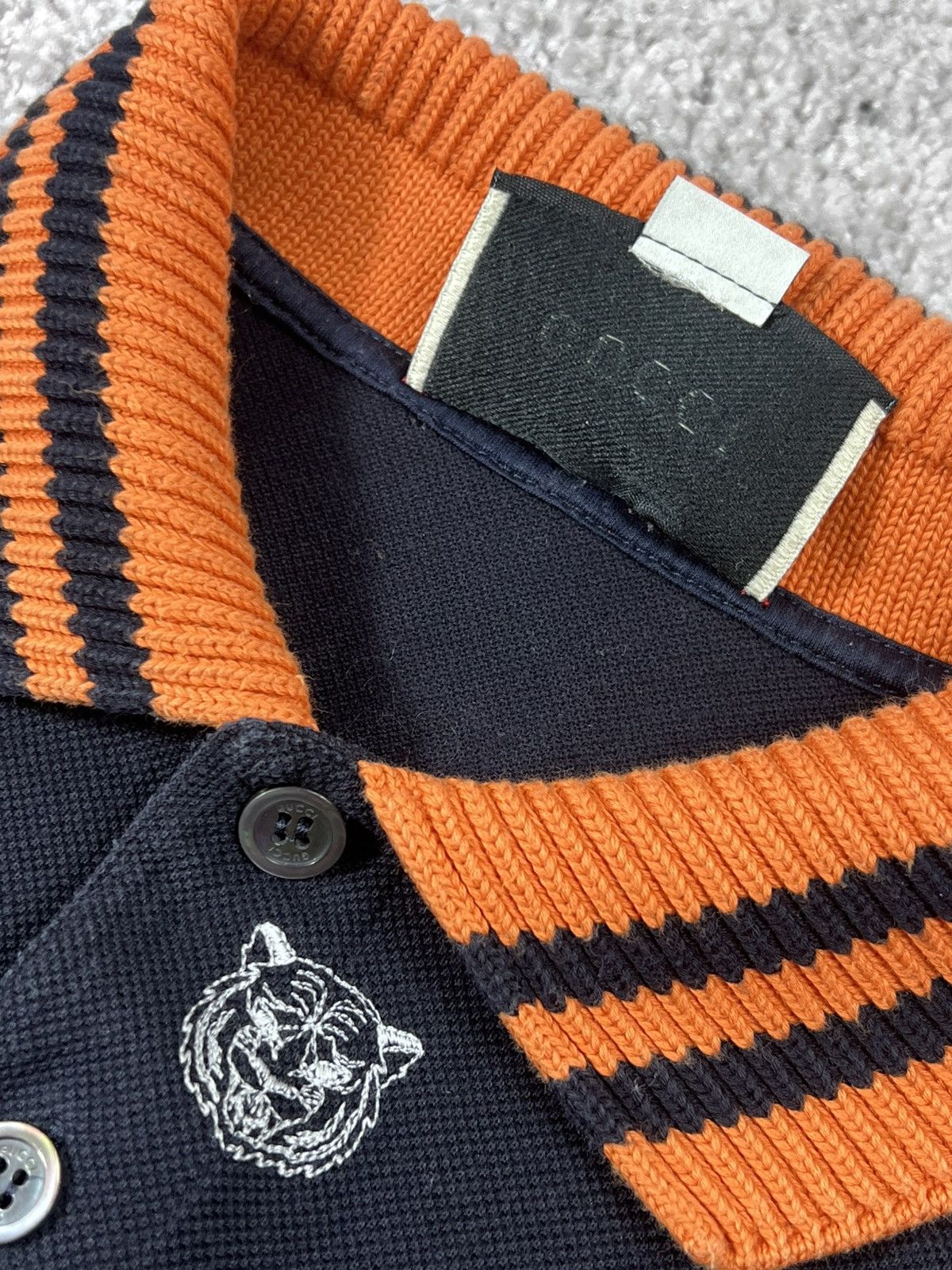Gucci Monogram Tigers Logo Polo