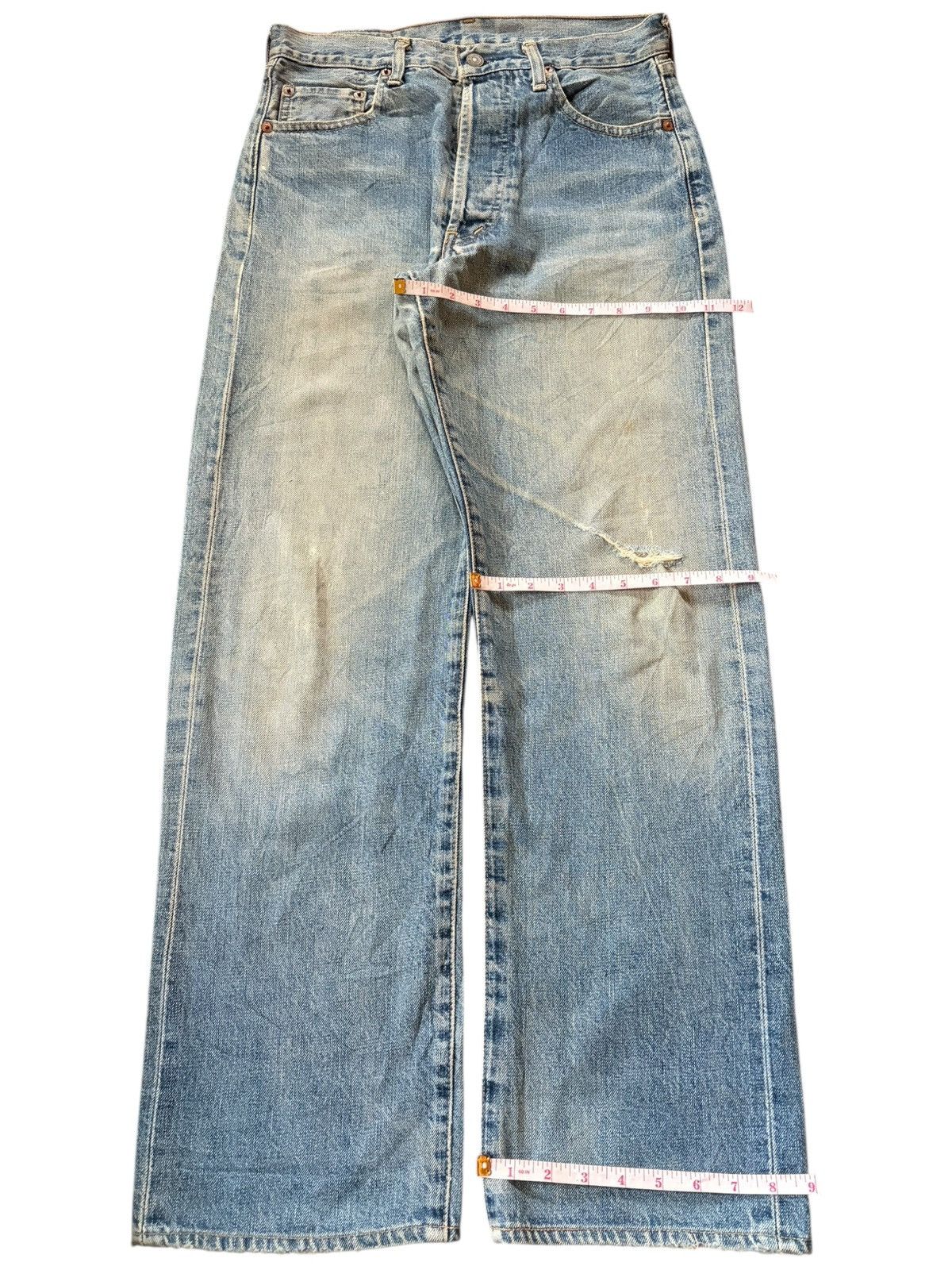 Levi's Vintage 90s Levis 503BXX Big E Selvedge Mud Wash Jeans Size US 31 - 8 Thumbnail
