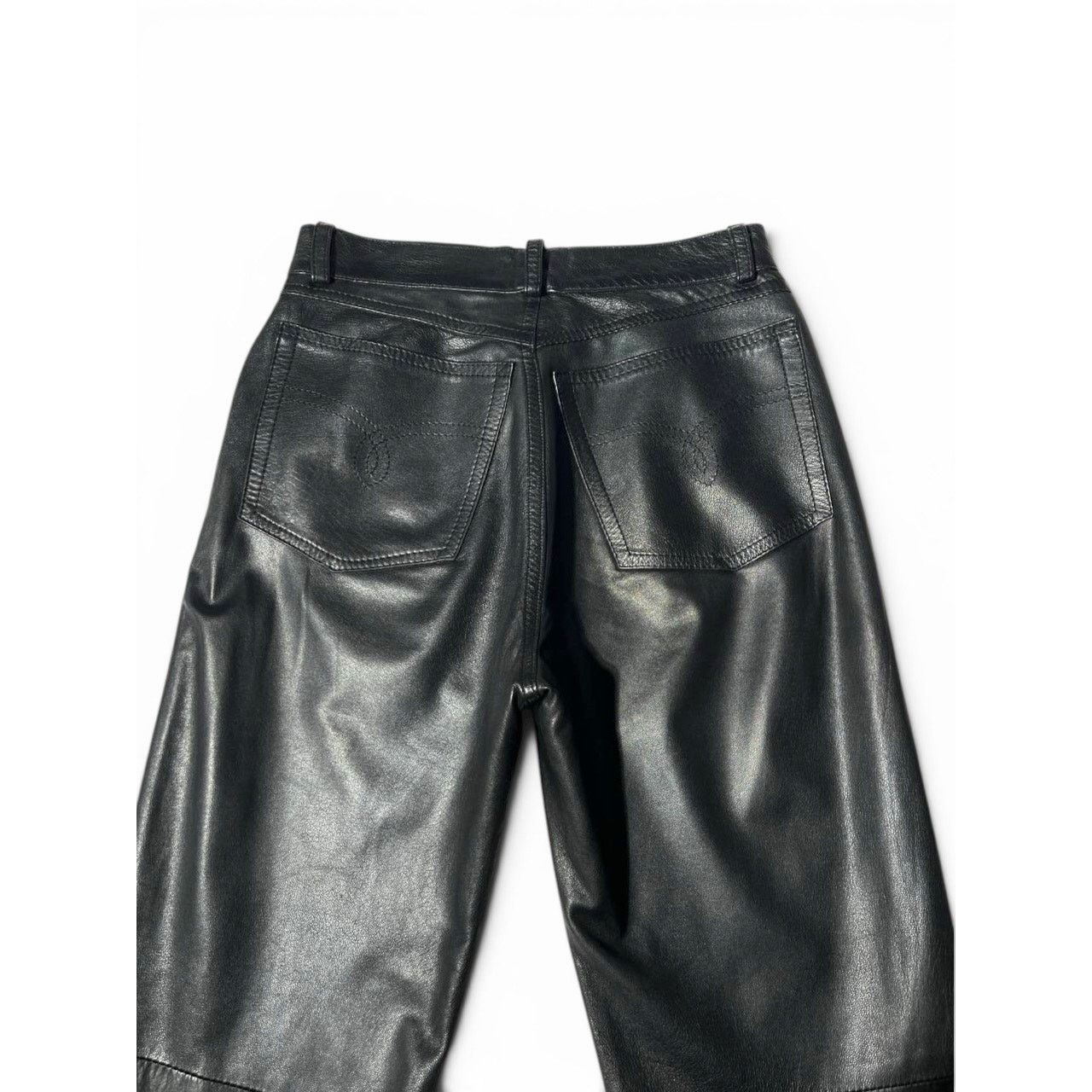 Ralph Lauren Purple Label Ralph Lauren Purple Label Rare Black Leather Pants Size 25" / US 0 / IT 36 - 3 Thumbnail