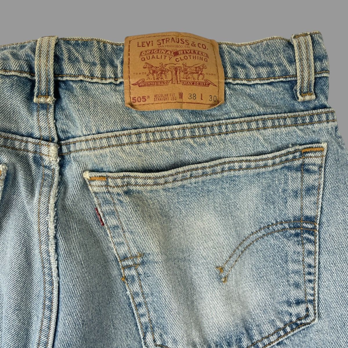 Levi's × Vintage Vintage 90s faded Levi’s 505 denim pants Size US 35 - 5 Thumbnail
