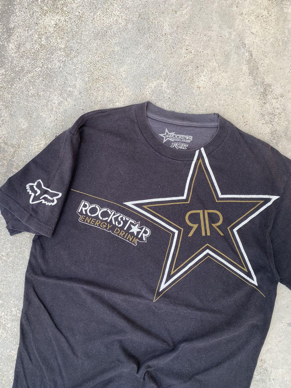 Fox Racing 2000s Sun Faded Fox Racing X Rockstar y2k Tees Size US L / EU 52-54 / 3 - 2 Thumbnail