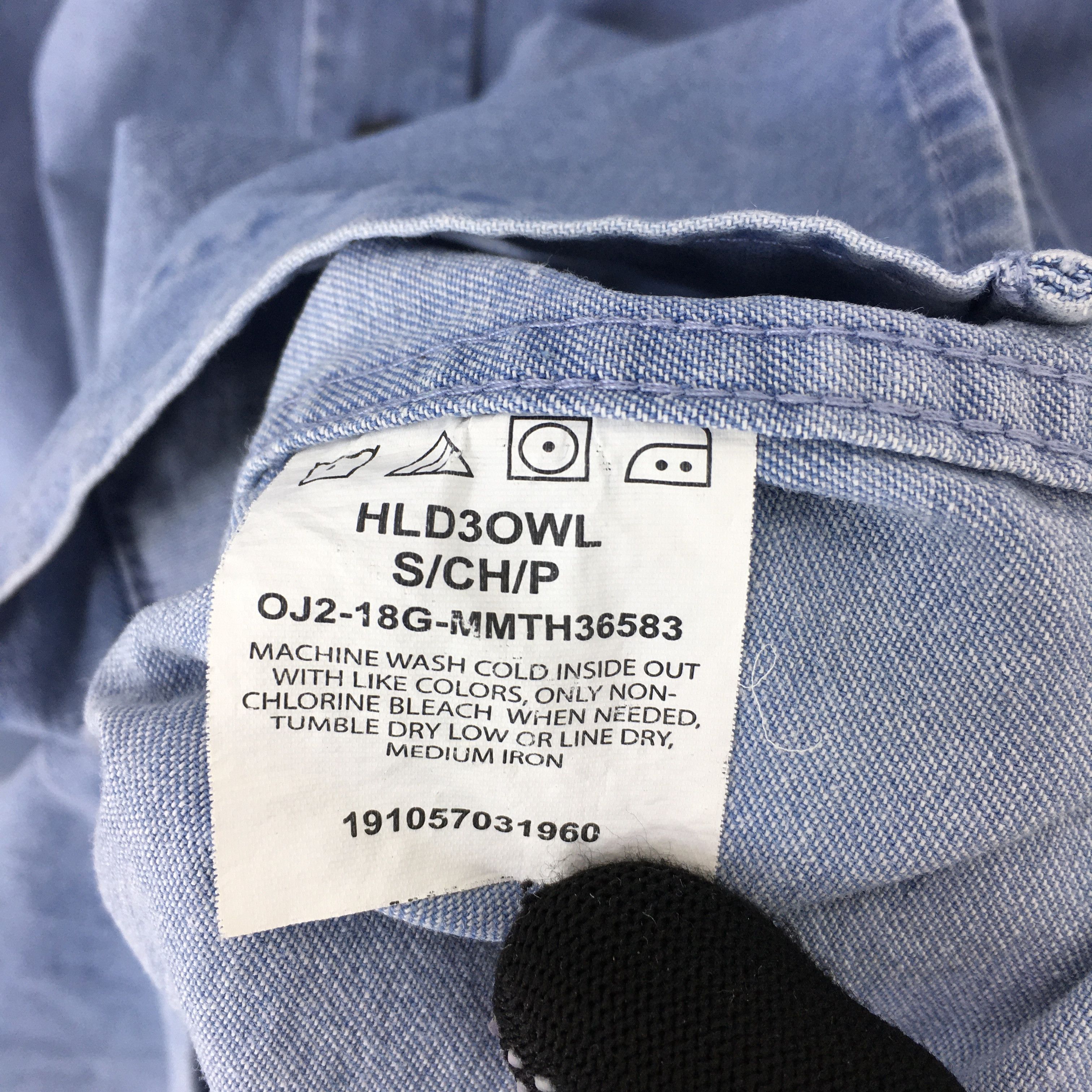 Vintage × Wrangler Vintage Wrangler Usa Blue Denim Shirt Small Size US S / EU 44-46 / 1 - 7 Thumbnail