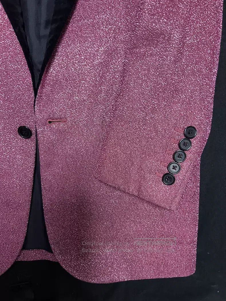 Saint Laurent Paris Saint Laurent Paris Glitter Velvet Lapel Suit i Size XS / US 0-2 / IT 36-38 - 4 Thumbnail