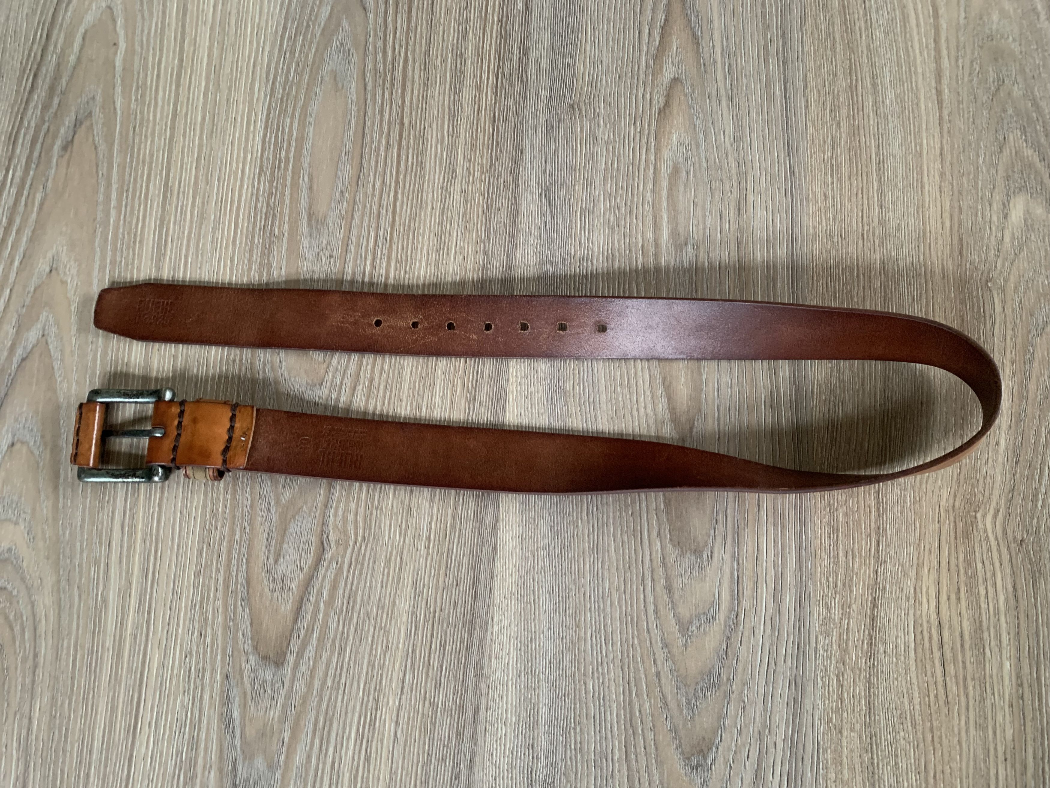 Ruehl No. 925 Vintage Ruehl No.925 Distressed Brown Leather Belt Size ONE SIZE - 5 Thumbnail