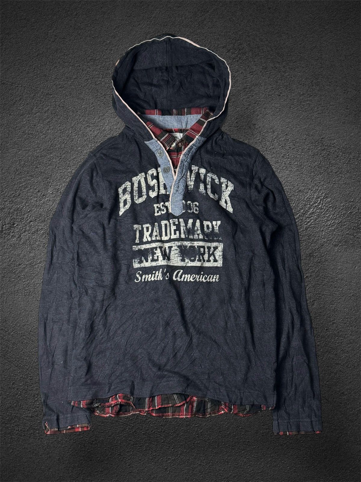 If Six Was Nine Smiths Double Layers Japanese Hoodie Size US M / EU 48-50 / 2 - 2 Thumbnail