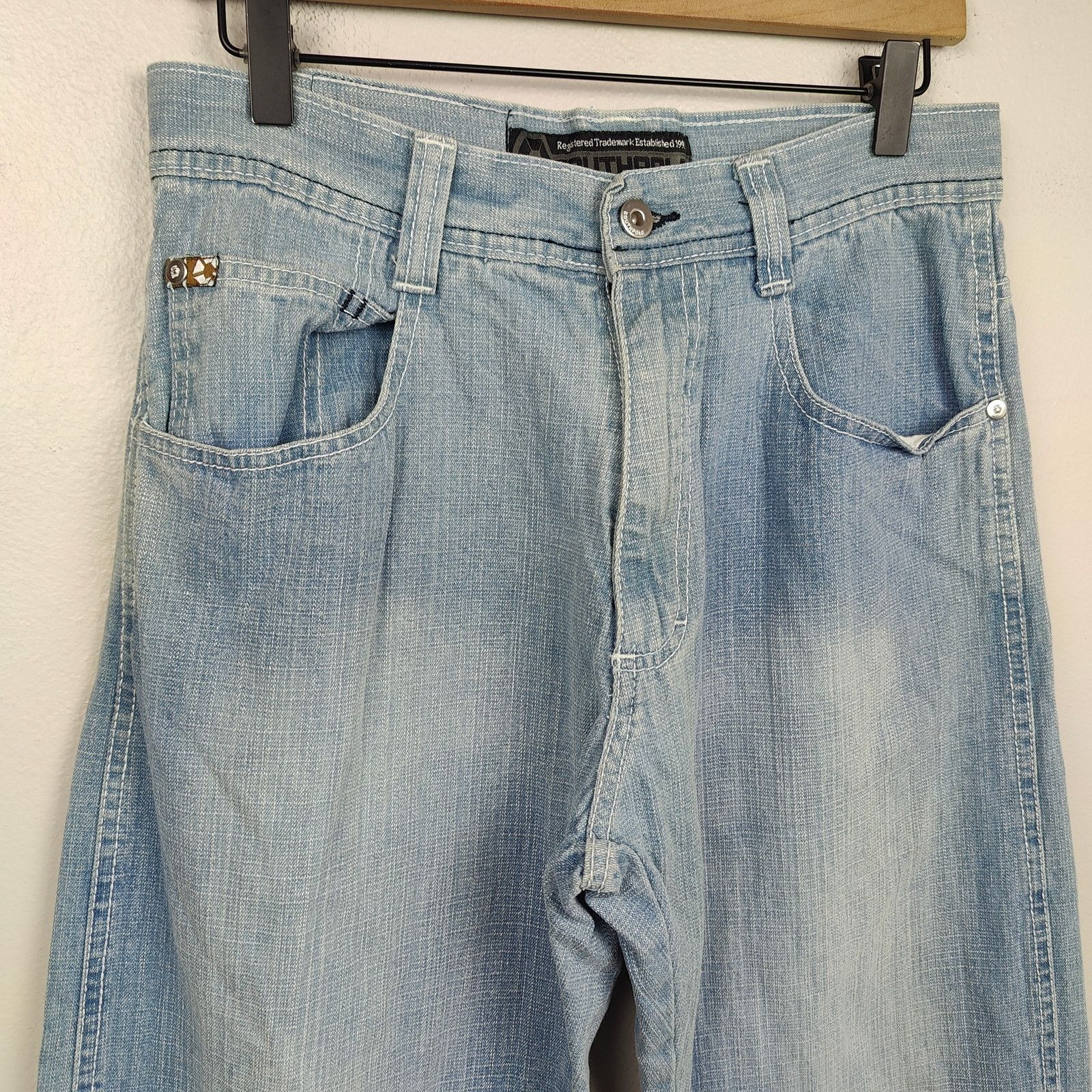 Southpole Vintage Y2K Southpole Baggy Jeans Mens 32 Light Wash Size US 32 / EU 48 - 2 Thumbnail