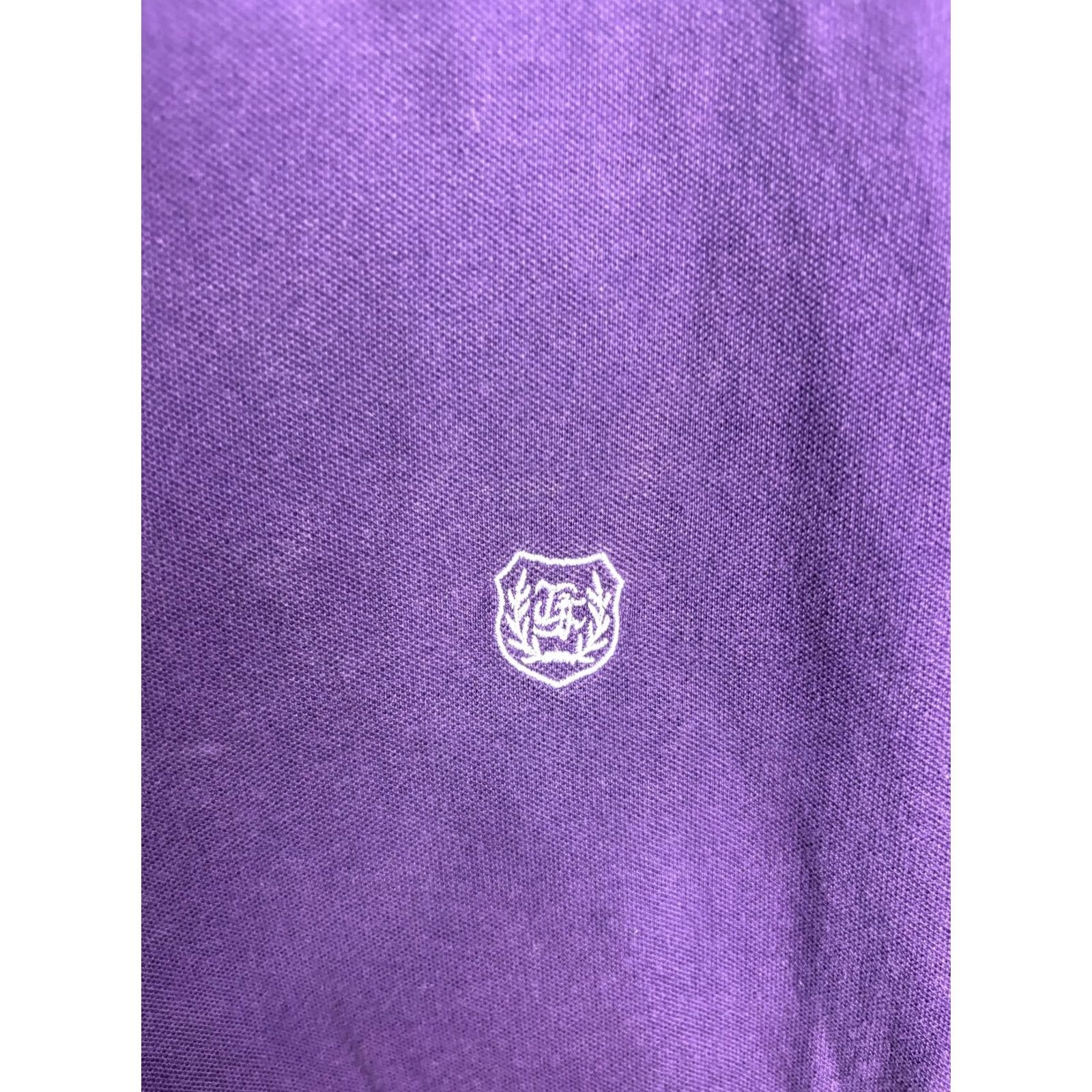 The Kooples The Kooples Sport Polo Shirt Mens Purple Fitted Short Sleeve Crest Logo Size US XXL / EU 58 / 5 - 2 Thumbnail