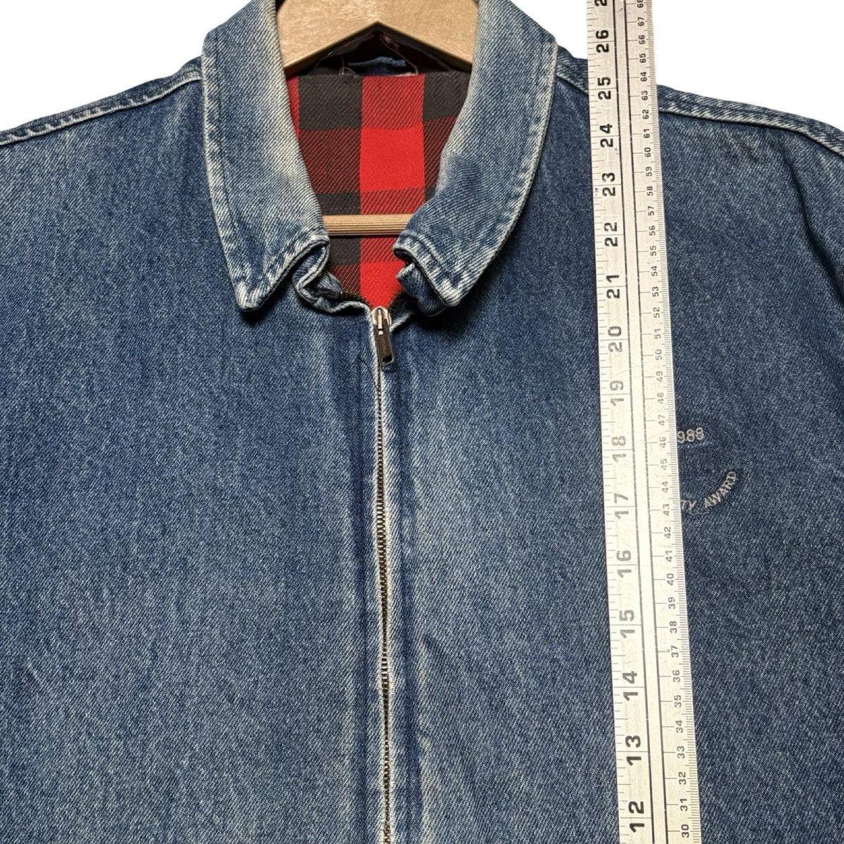 Other Vintage Sportsmaster Denim Jacket Buffalo Plaid Lined L Size US L / EU 52-54 / 3 - 8 Thumbnail