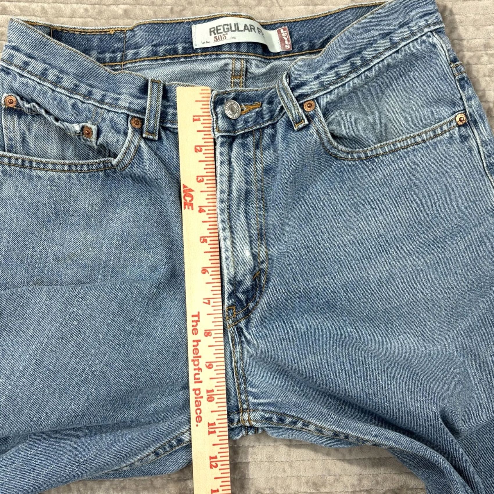 Levi's VINTAGE Levi’s 505 Jeans Men’s 33x32 Regular Blue Denim Size US 33 - 2 Thumbnail