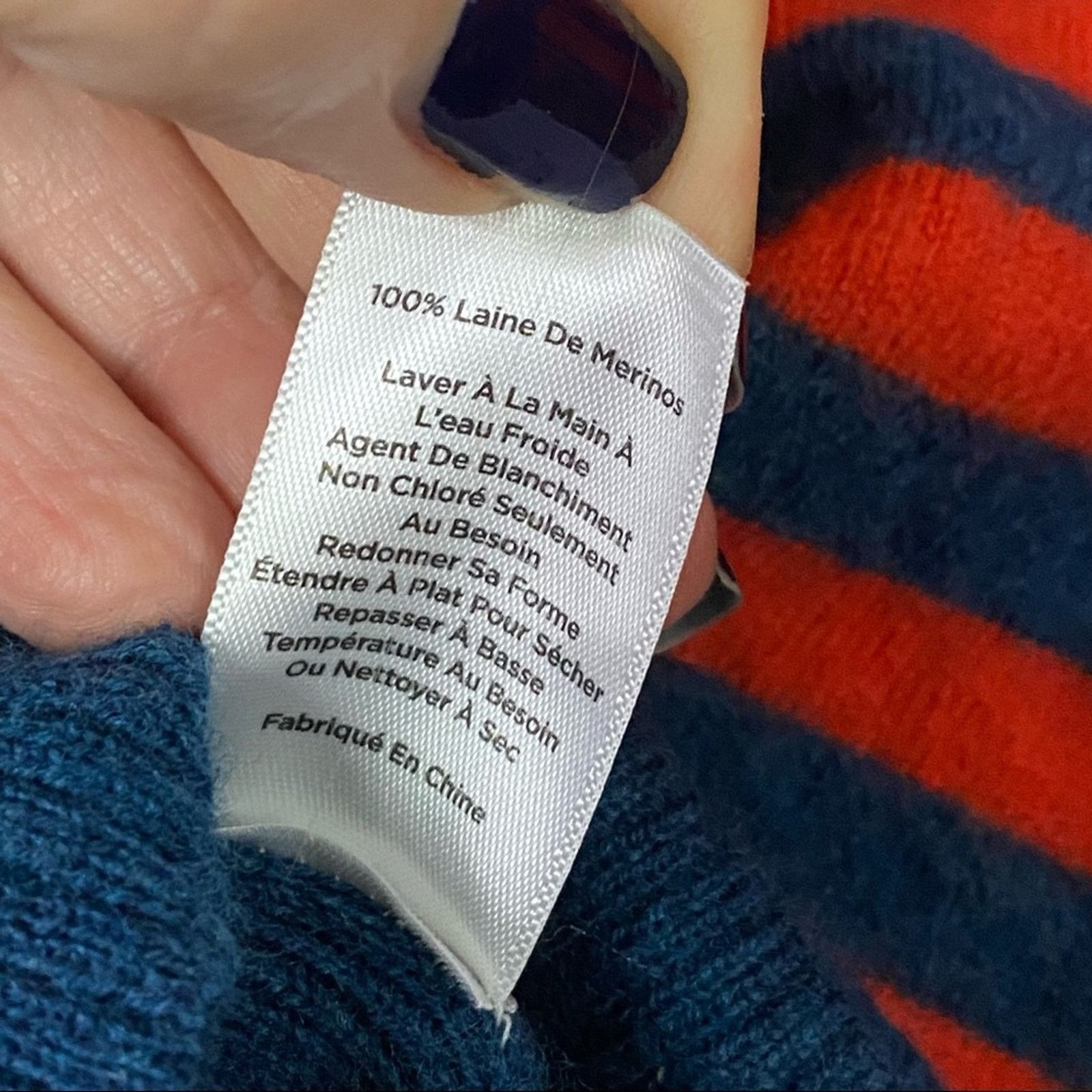 Other Talbots Marino Wool Striped Sweater Size Medium Size M / US 6-8 / IT 42-44 - 7 Thumbnail
