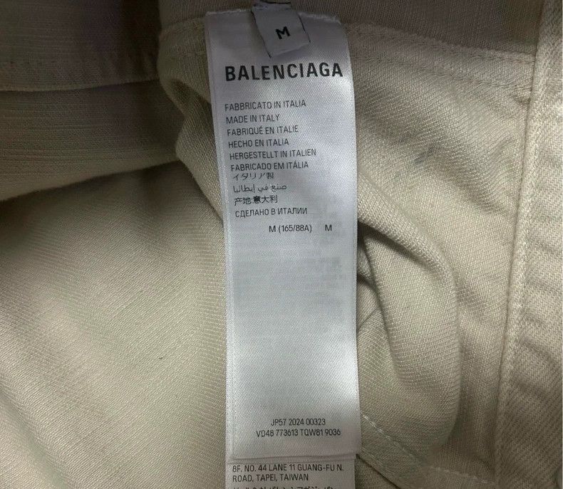 Balenciaga Balenciaga White graffiti full of letters logo denim jacke Size M / US 6-8 / IT 42-44 - 5 Thumbnail