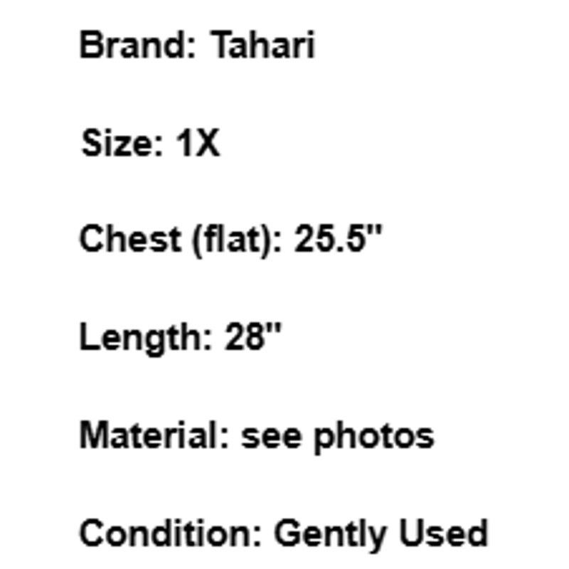 Elie Tahari Tahari Linen Top White Blue 1X Plus Size Coastal Minimalist Size XXL / US 16-18 / IT 52-54 - 6 Thumbnail