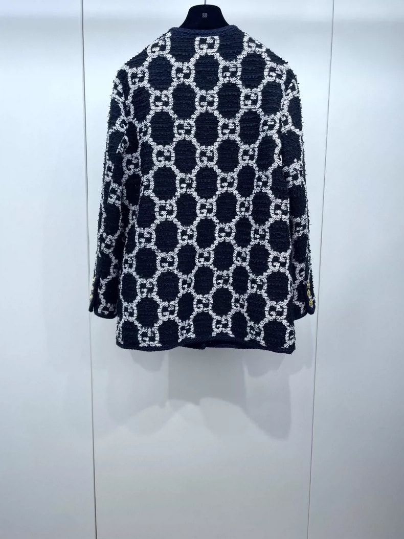 Gucci Gucci Black and white gold buttoned logo jacket 2504-Nextar Size XS / US 0-2 / IT 36-38 - 2 Thumbnail