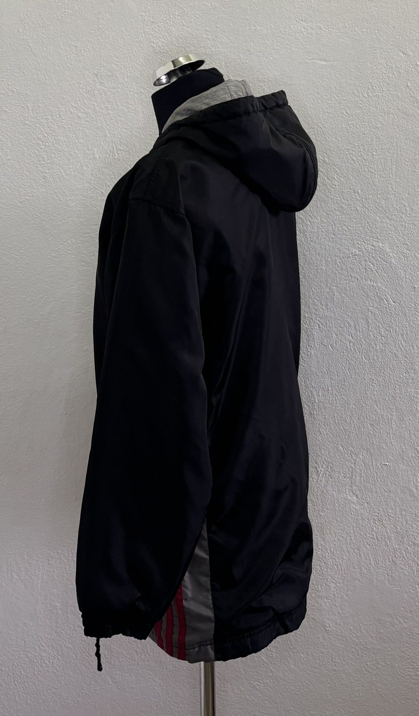 Adidas Adidas vintage 90s jacket zippered hood size XL Size US XL / EU 56 / 4 - 3 Thumbnail