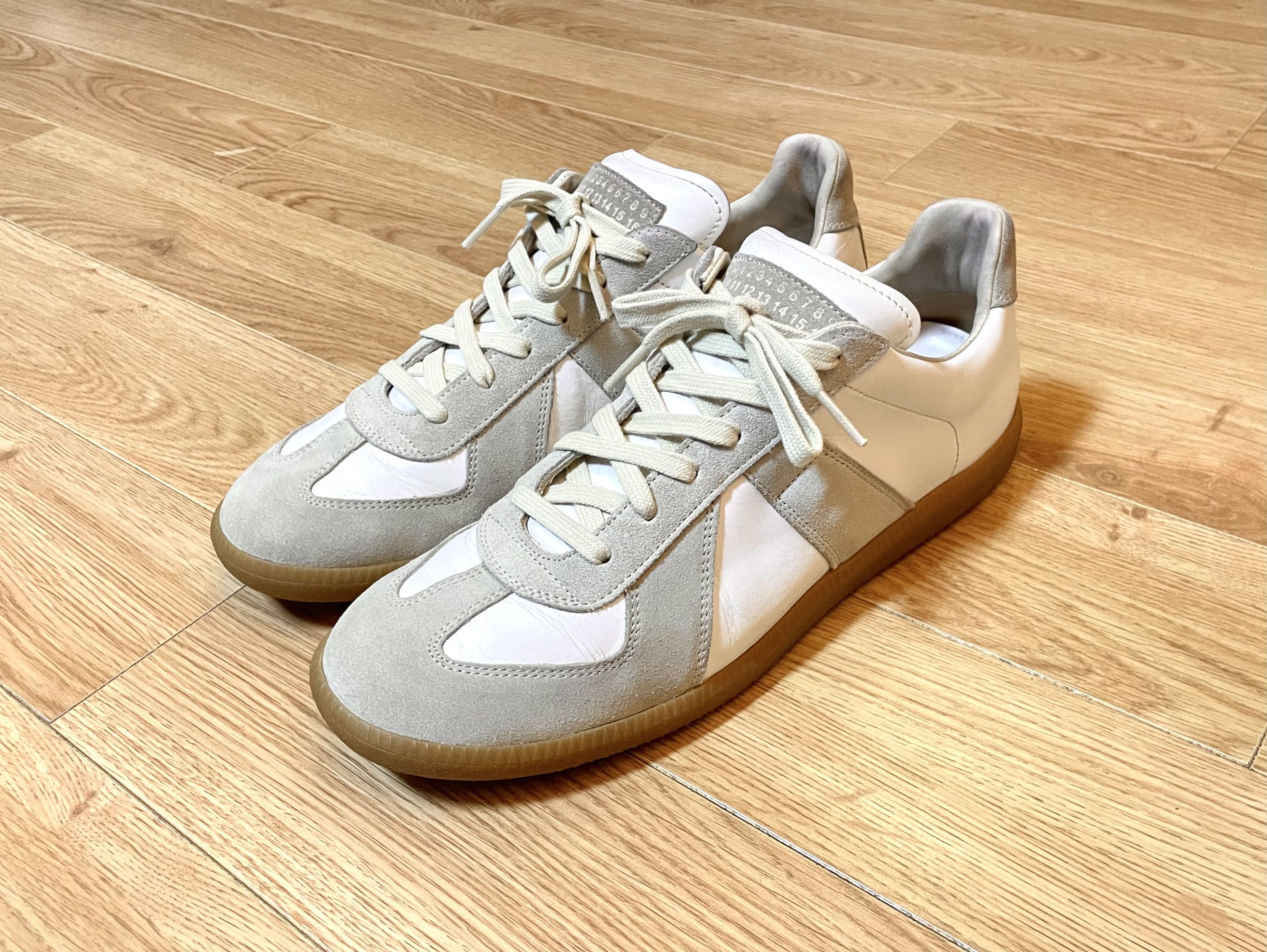 靴 Maison Margiela GERMAN TRAINER WHITE 42 Maison Margiela Future White Men 9 42 Leather High Top
