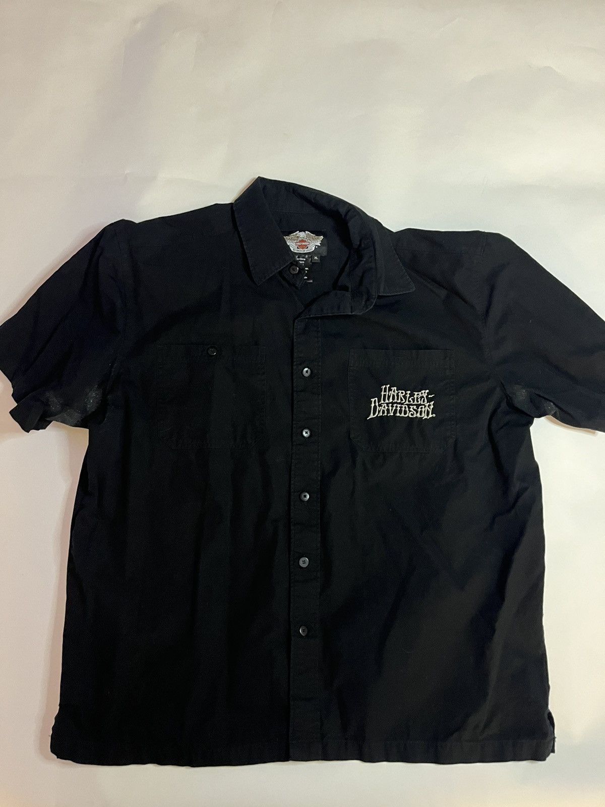 Harley Davidson XL Bone Skull Angel Wings button up Harley Davidson Size US XL / EU 56 / 4 - 1 Thumbnail