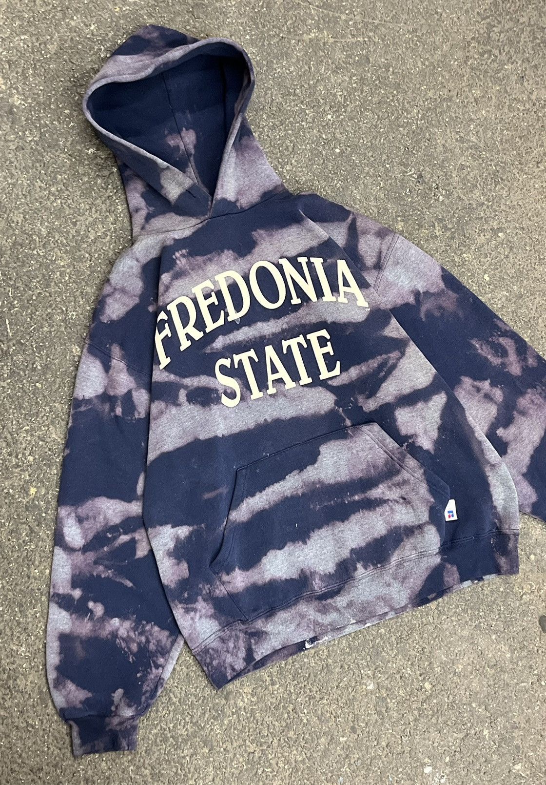 Russell athletic boxy fit hoodie college streetwear hype