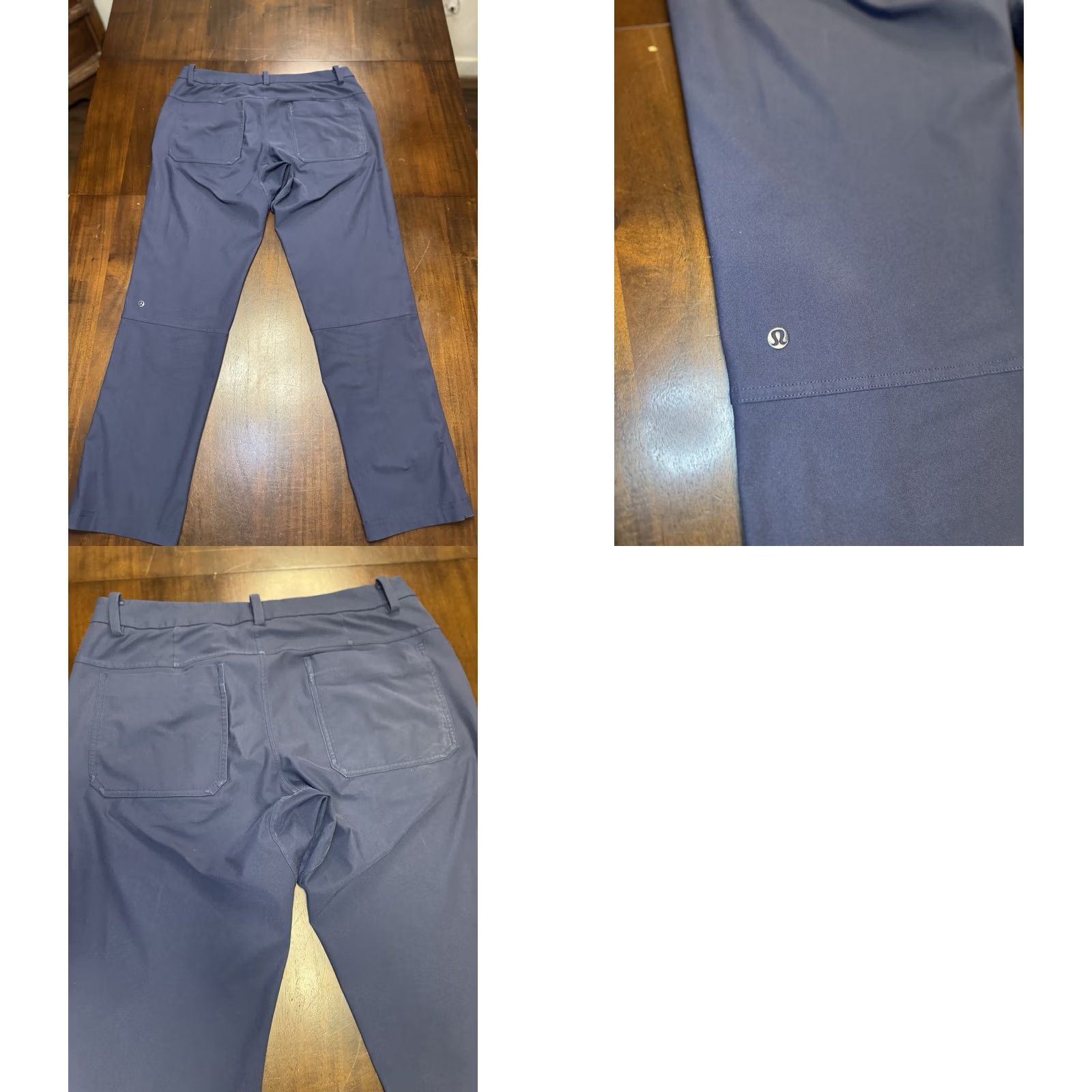 Lululemon Lululemon Mens Blue Pant Atheisure Golf Work Chino 34x28 Polyester Spandex Zip Button Pants Mens Blue 34 Inseam 28 Size US 34 / EU 50 - 8 Thumbnail