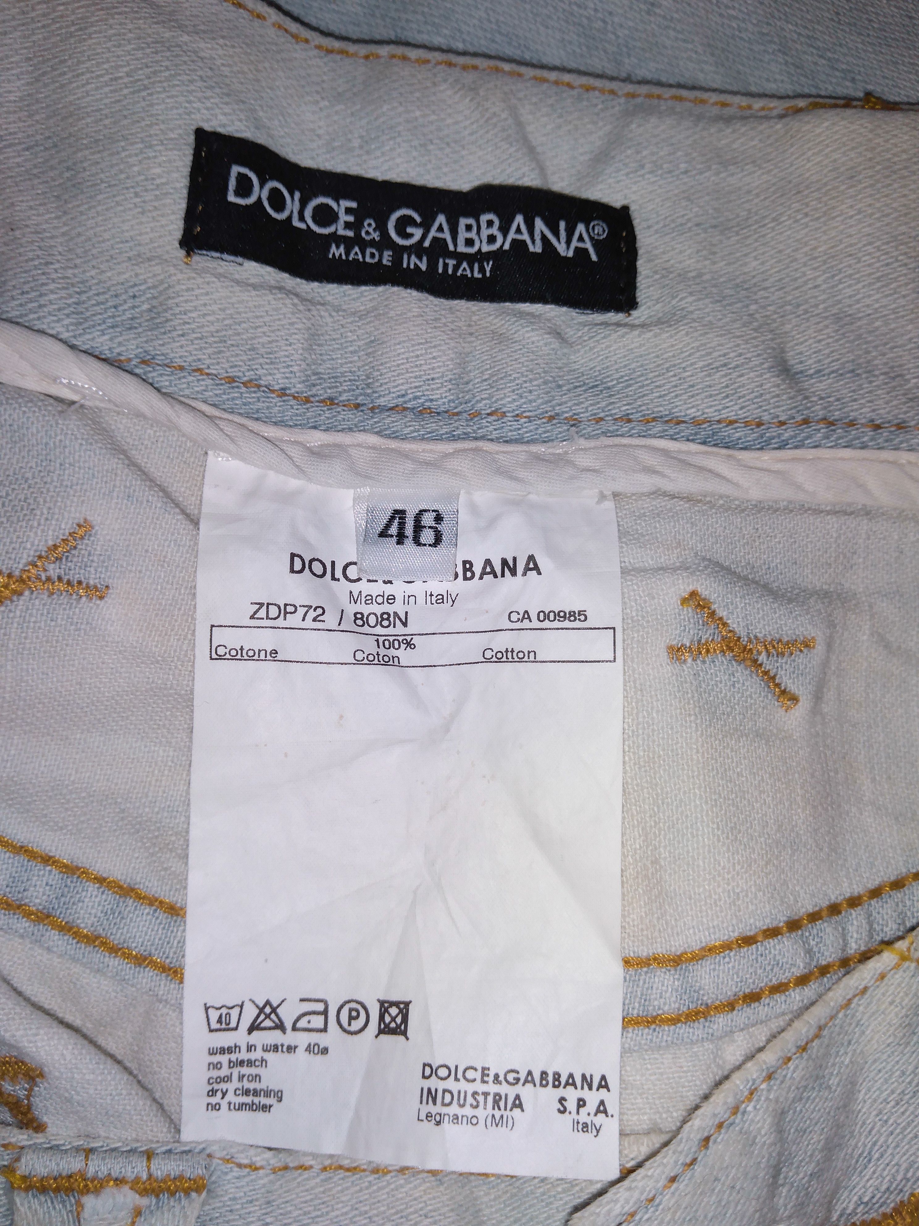 Dolce & Gabbana ⚫Rare⚫Dolce & Gabbana distressed Denim Jeans Size US 30 / EU 46 - 3 Thumbnail