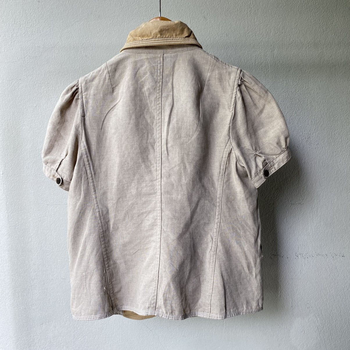 Kapital KAPITAL Vintage Double-Breasted Puff Sleeve Jacket Size XS / US 0-2 / IT 36-38 - 4 Thumbnail