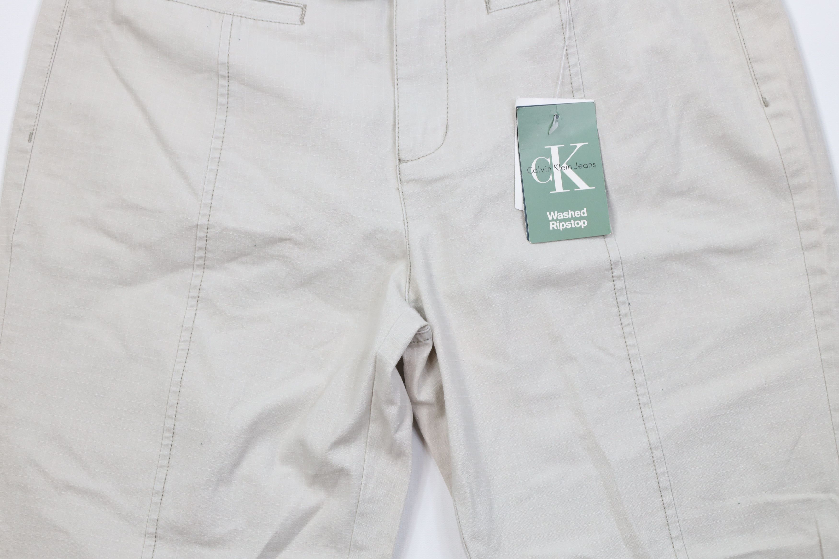 Calvin Klein Deadstock Vintage Y2K Calvin Klein Cropped Ripstop Pants Size 30" / US 8 / IT 44 - 3 Thumbnail