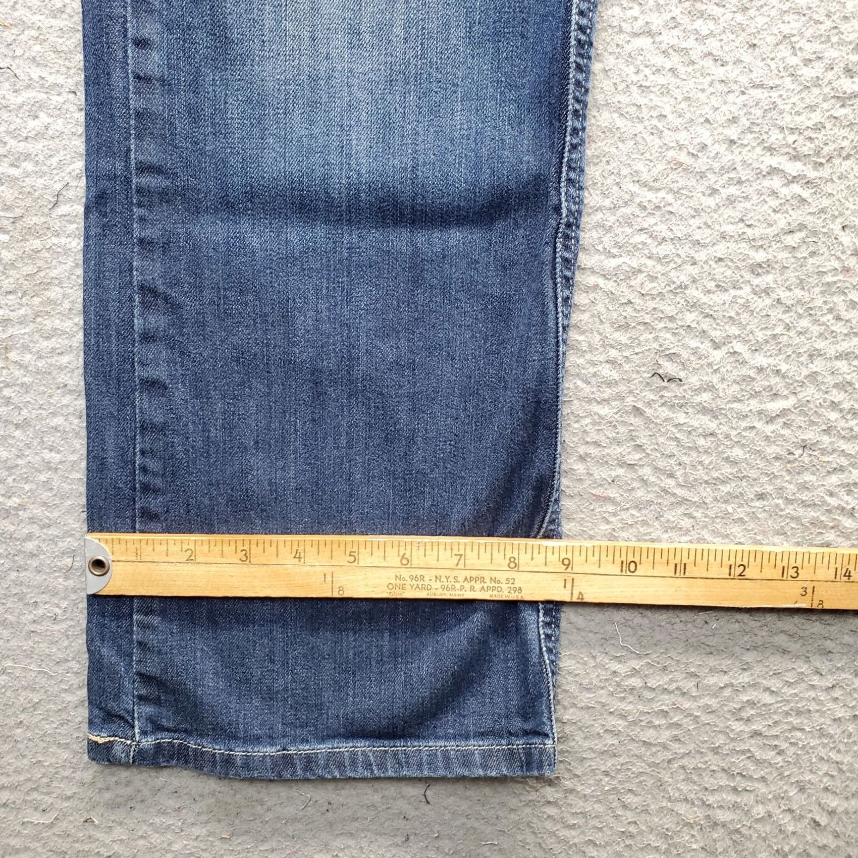 Calvin Klein Calvin Klein Womens 10 Bootcut Jeans Blue Denim 5-Pocket Stretch Regular Waist 32 Inseam 29.25" WG40A32C Size 32" / US 10 / IT 46 - 5 Thumbnail