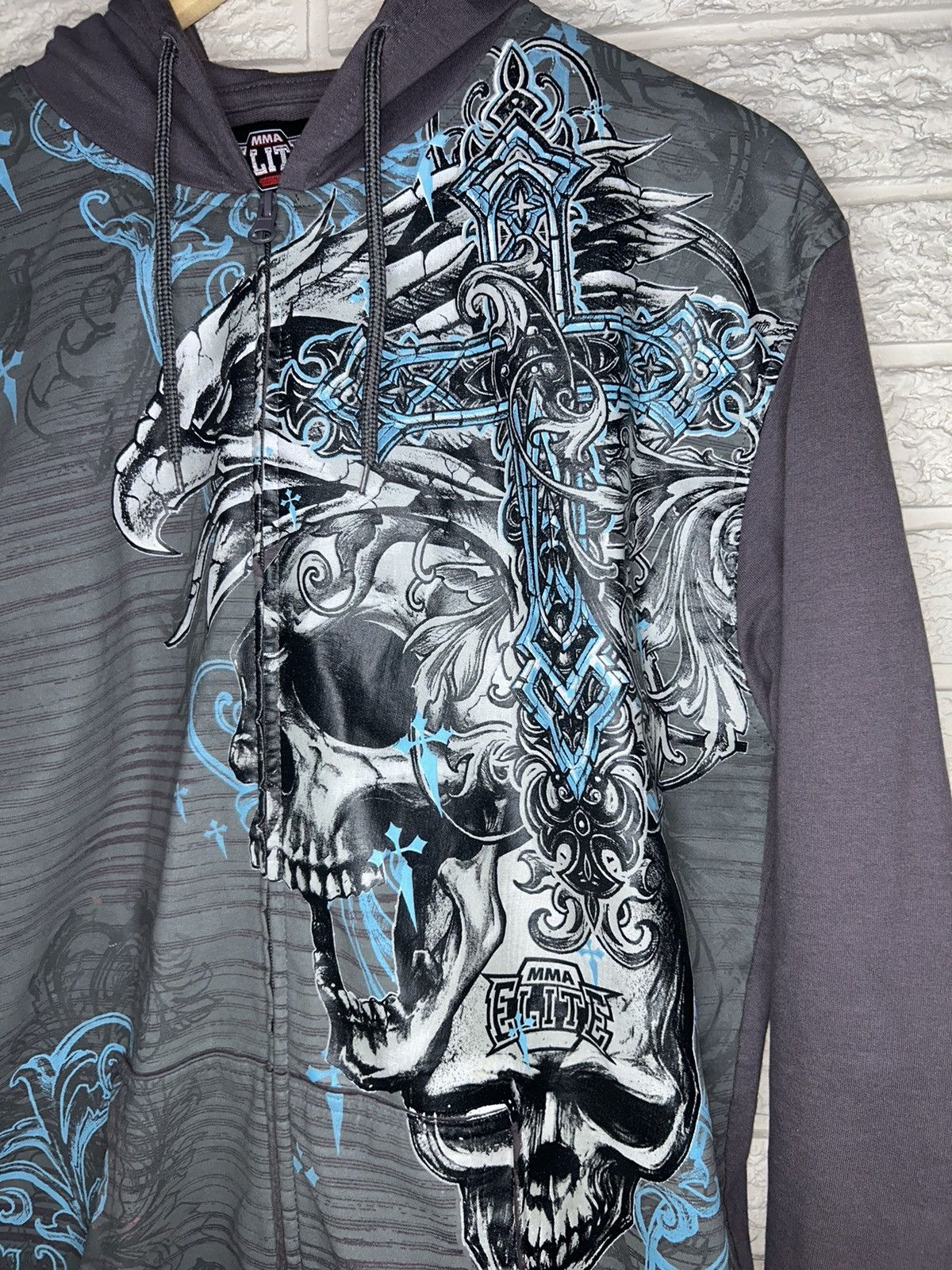 Affliction Vintage MMA Elite Zip Up Hoodie Affliction Style Rare Size US M / EU 48-50 / 2 - 3 Thumbnail