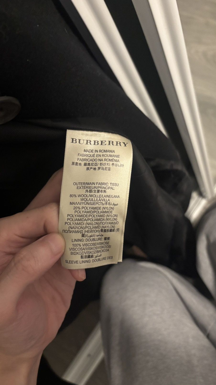 Burberry Prorsum Burberry London Black Wool Peacoat Size 50 Size US M / EU 48-50 / 2 - 6 Thumbnail