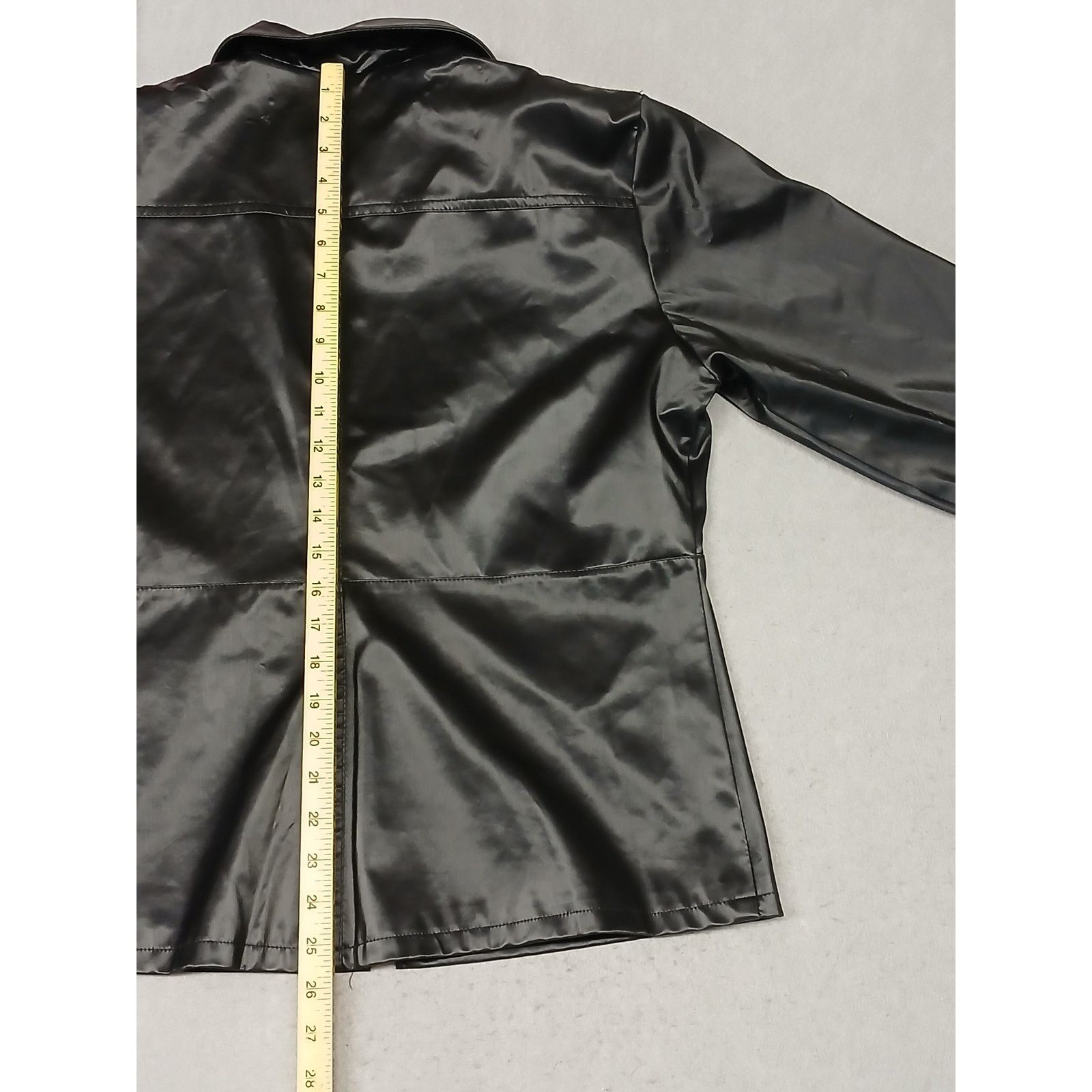 Other RAVE (Large) Women's 90's Black Faux Leather Zip Jacket Size L / US 10 / IT 46 - 7 Thumbnail