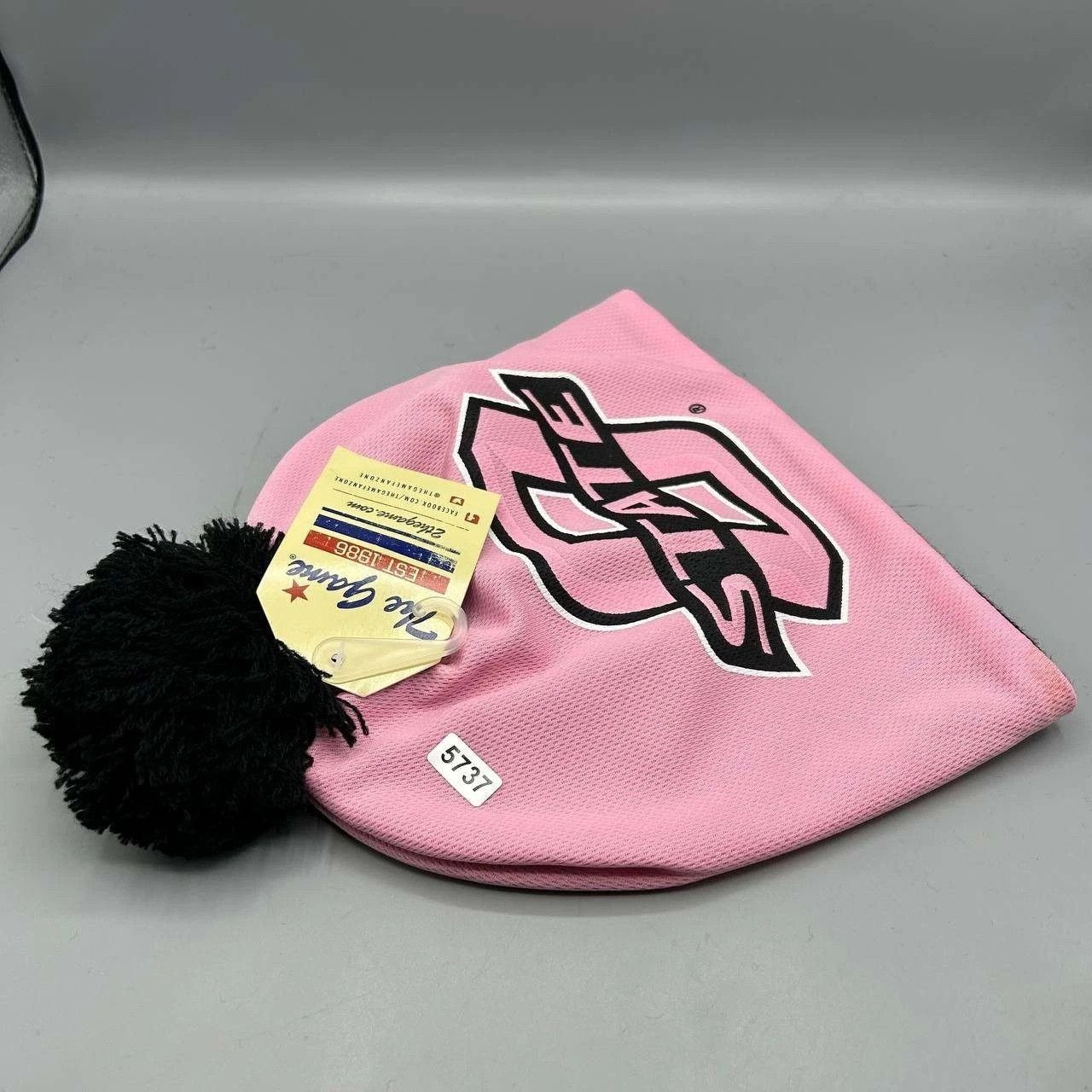 The Game Oklahoma State Cowboys Hat Men Pink Black Beanie Pom Pom Size ONE SIZE - 7 Thumbnail