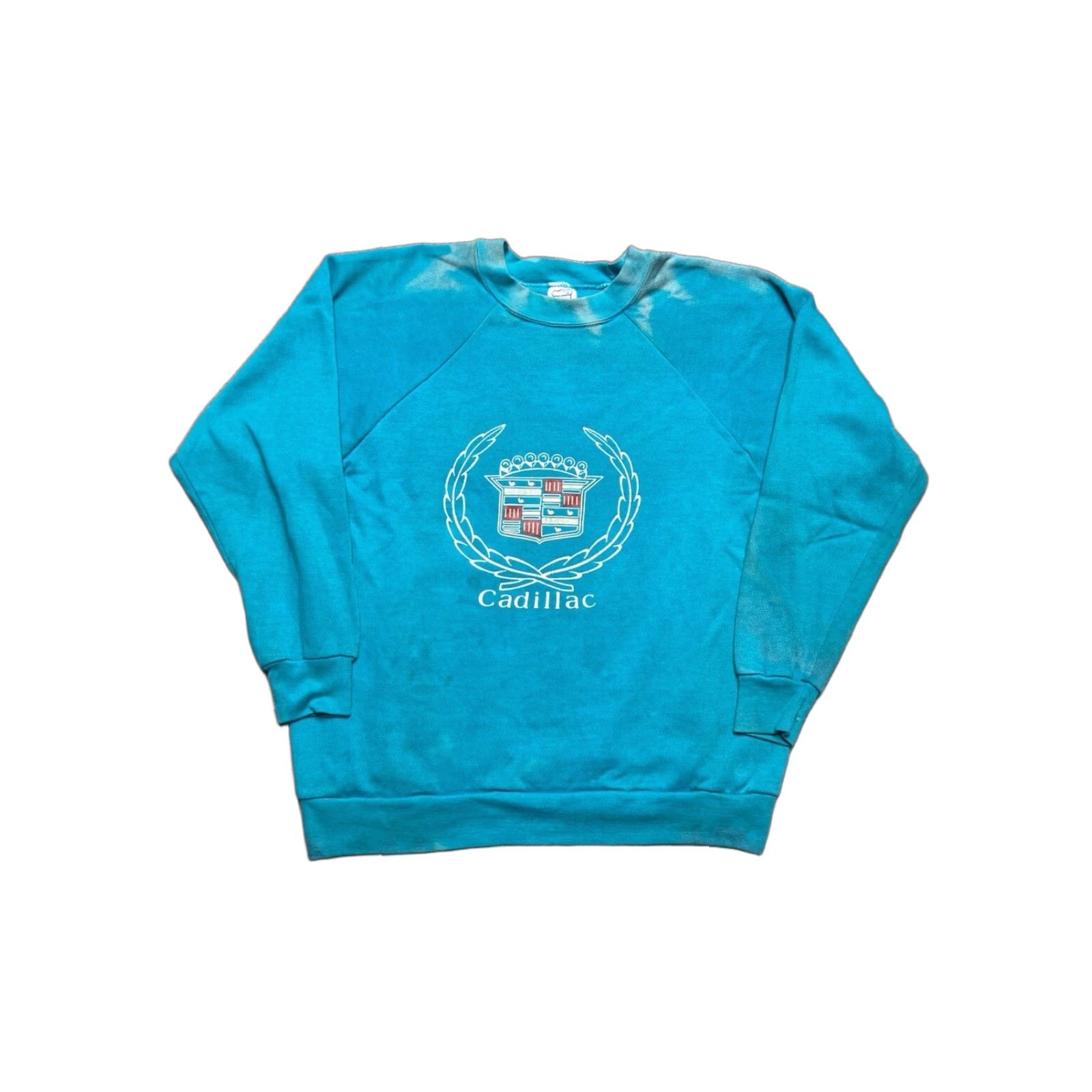 Doublet VINTAGE 80s crewneck sweatshirt Cadillac teal blue faded car double sided large Sweatshirt Men L Blue 80s Cadillac Vintage Crewneck pullover Size US L / EU 52-54 / 3 - 1 Thumbnail