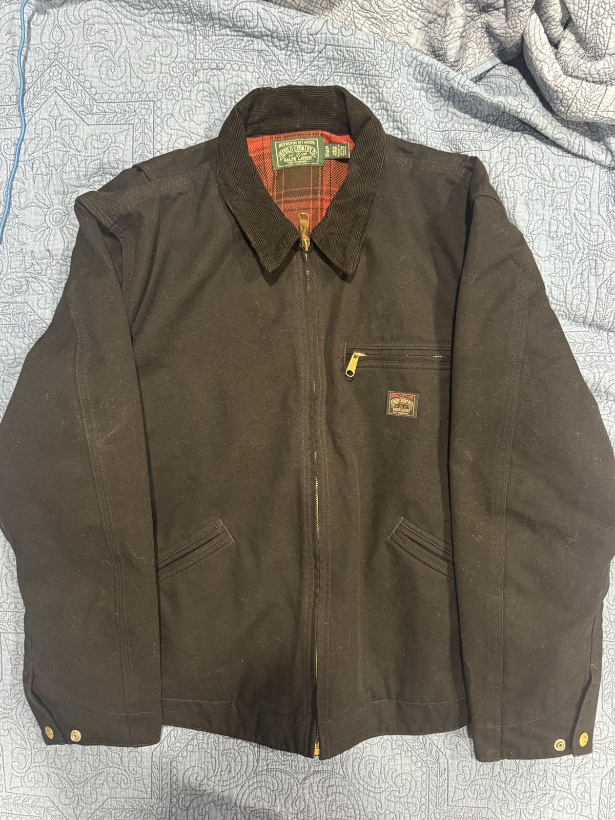Polo Ralph Lauren Polo Country Ralph Lauren XL RARE Canvas Black Work Jacket Size US XL / EU 56 / 4 - 1 Thumbnail