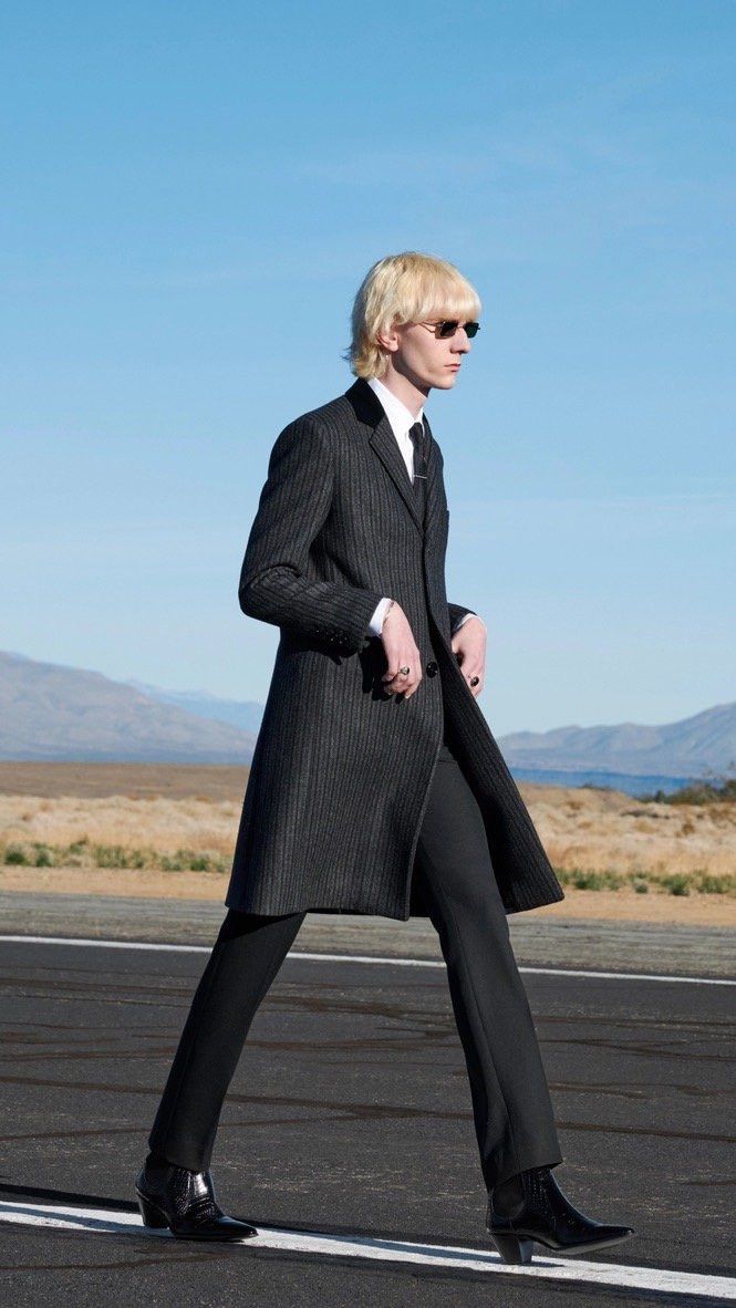 Celine FW24 CHESTERFIELD COAT IN STRIPED WOOL Size US M / EU 48-50 / 2 - 1 Thumbnail