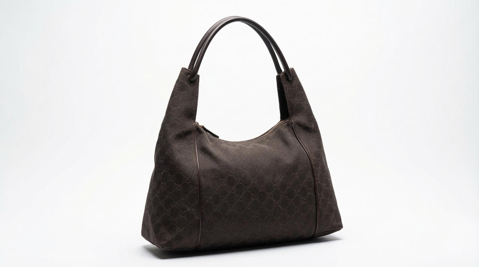 Gucci Gucci - Brown Monogram Canvas Shoulder Bag Size ONE SIZE - 1 Thumbnail