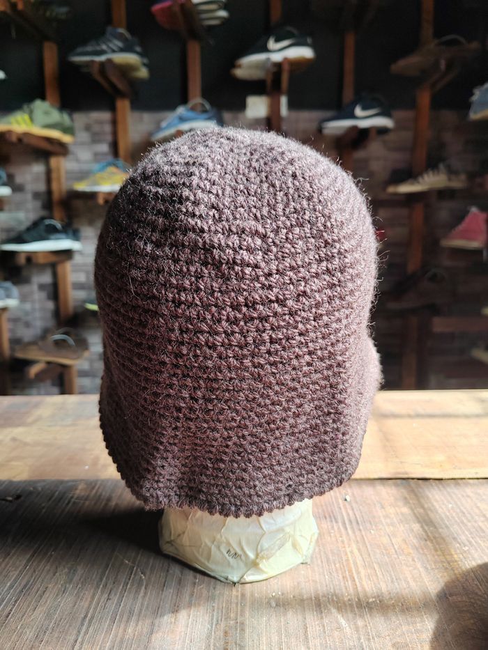 Japanese Brand Vintage Crochet Knitted handmade Bucket Hat Size ONE SIZE - 4 Thumbnail