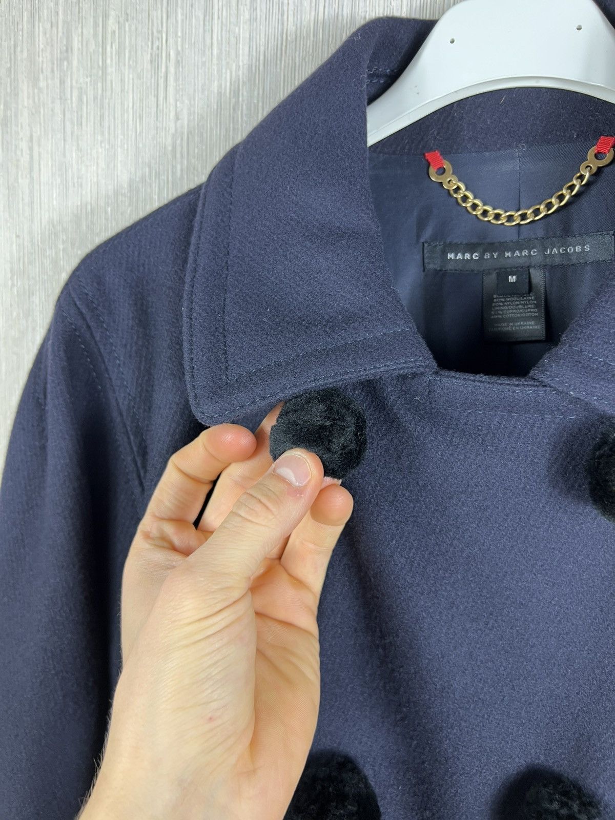 Marc by Marc Jacobs Marc by Marc Jacobs wool double-breasted jacket short coat Size M / US 6-8 / IT 42-44 - 12 Thumbnail