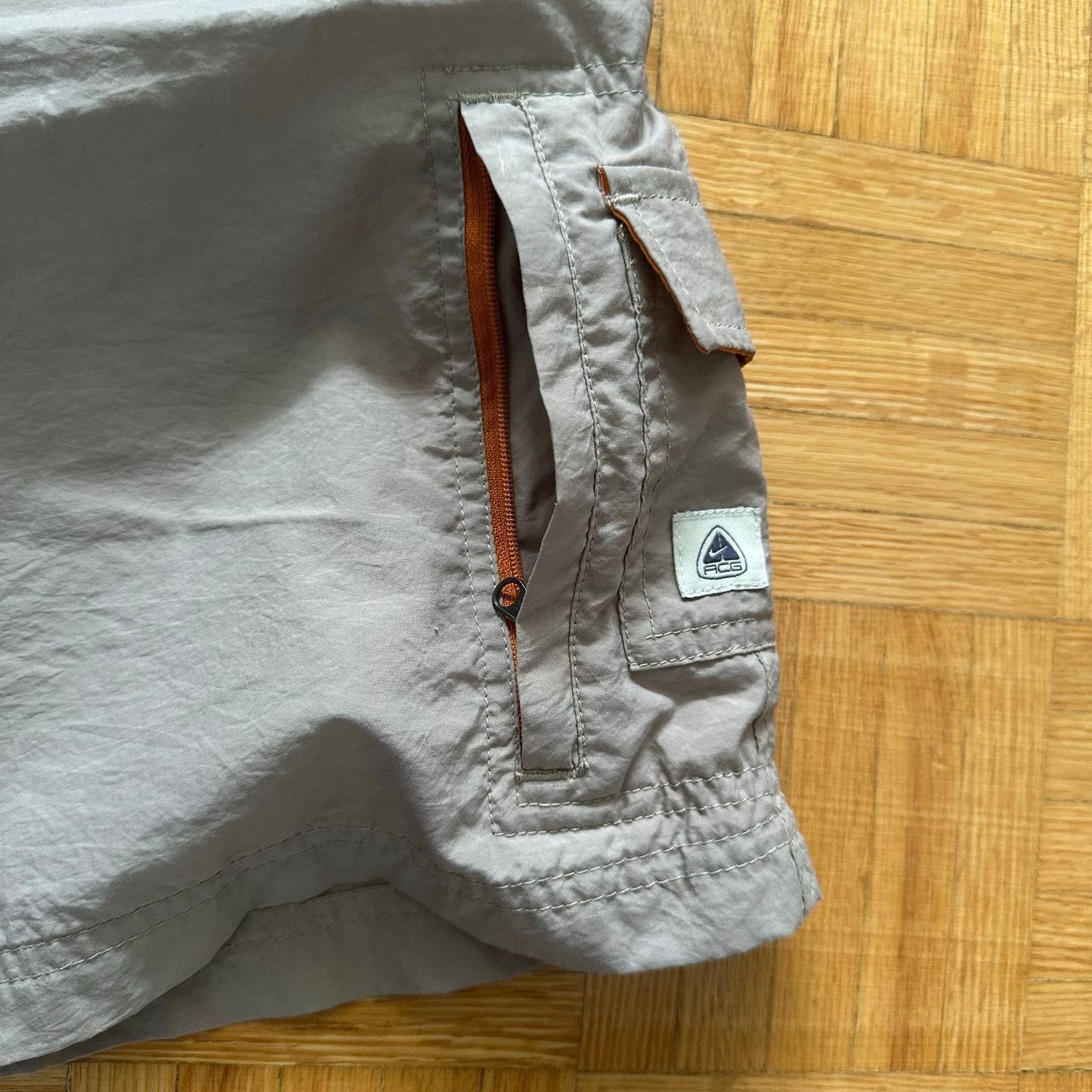 Nike ACG Vintage 90s Nike ACG Belted cargo pockets shorts Beige Med Size US 29 - 5 Thumbnail